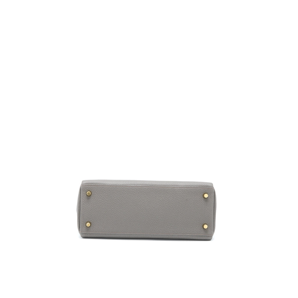 HERMES KELLY 28 TOGO GRIS ETAIN GHW