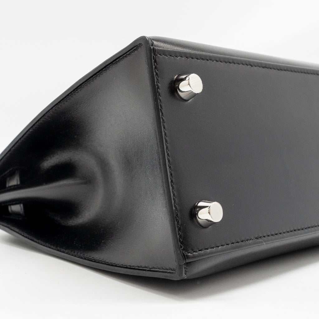 HERMES KELLY 25 BOX BLACK SHW