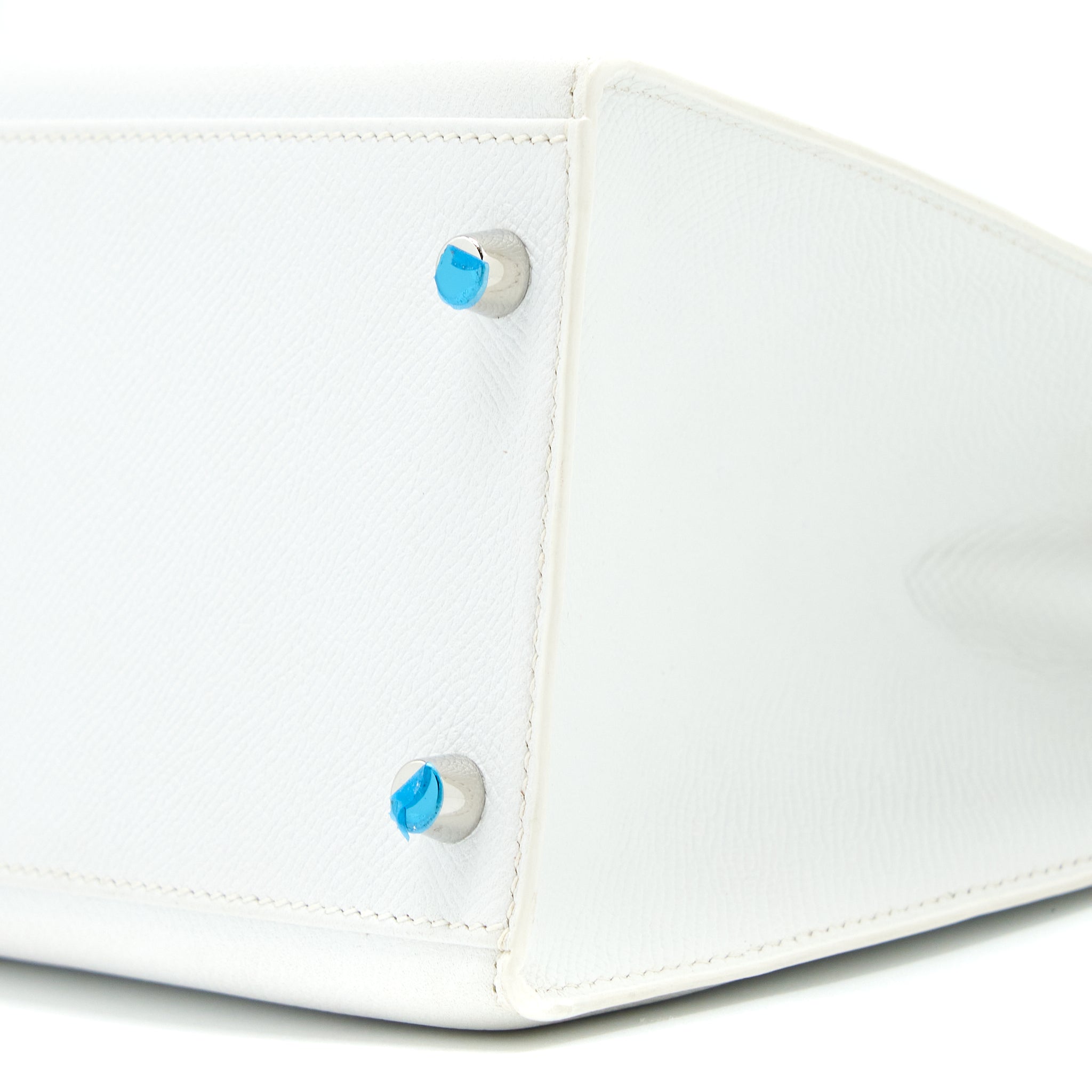 HERMES KELLY 32 EPSOM BLANC SHW