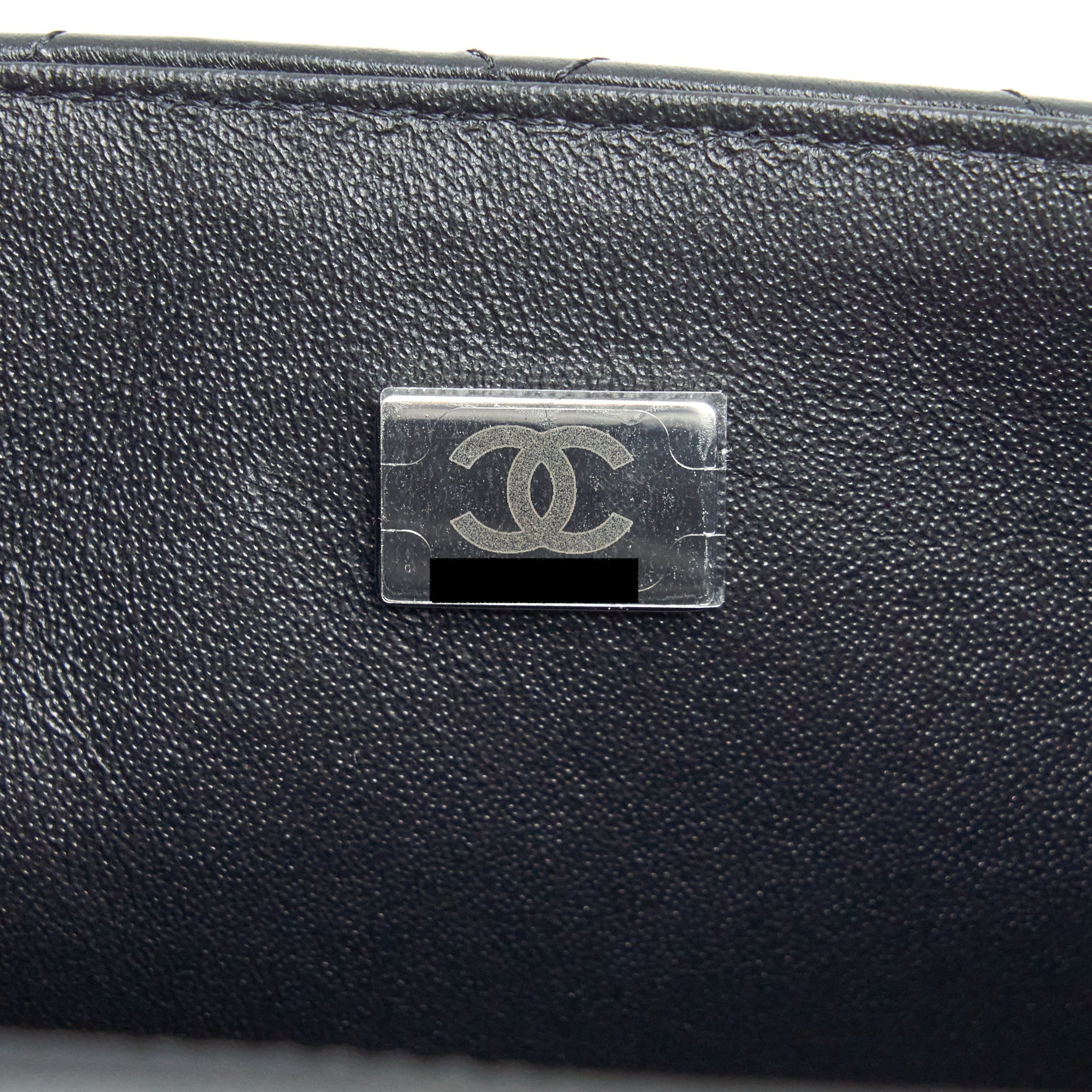 CHANEL MINI SQUARE FLAP BAG LAMBSKIN SO BLACK
