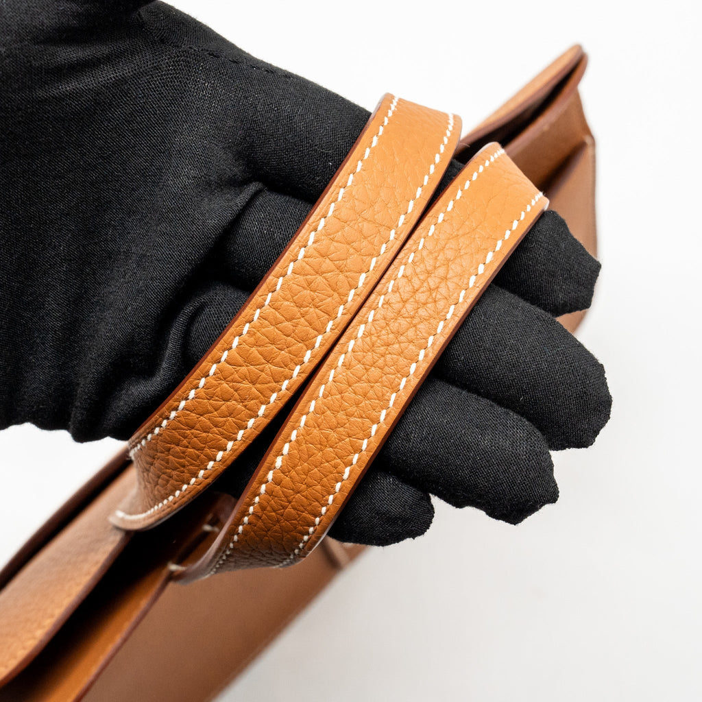 HERMES HALZAN 25 CLEMENCE GOLD SHW