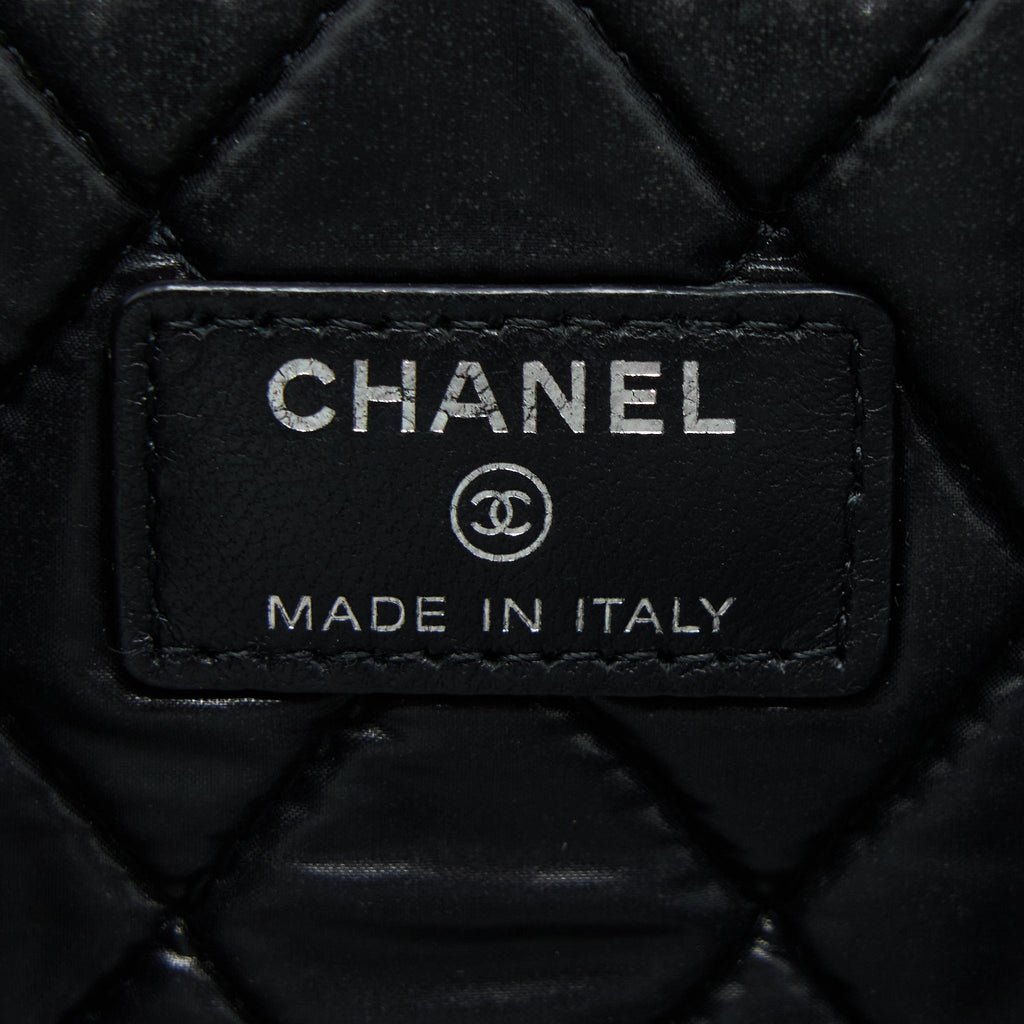 CHANEL BOY CLUTCH LAMBSKIN BLACK SHW