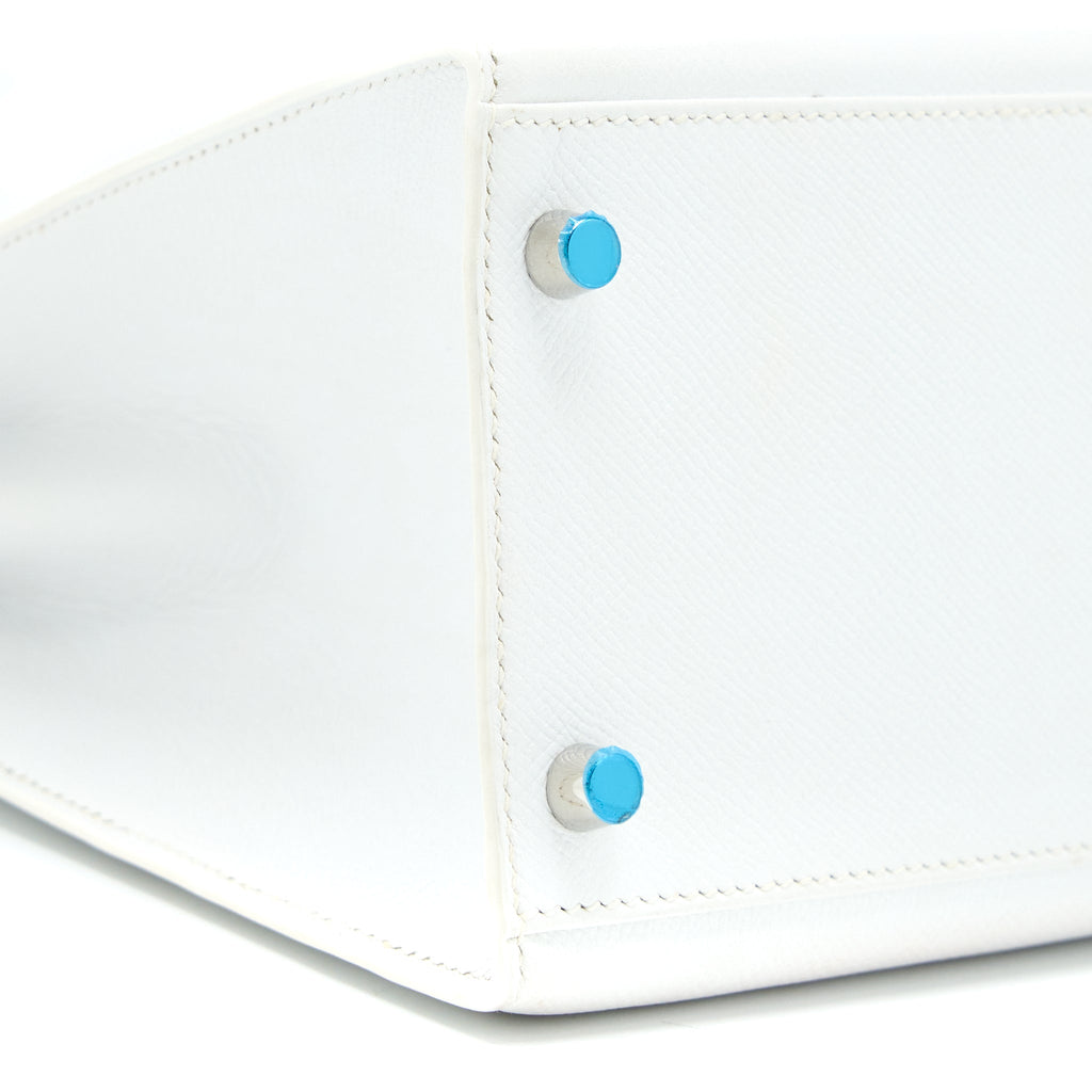 HERMES KELLY 32 EPSOM BLANC SHW
