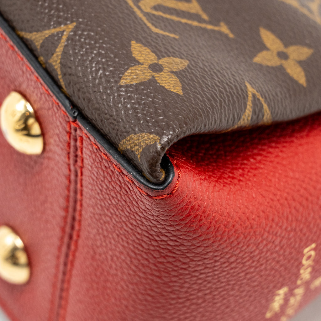 LOUIS VUITTON SURENE BB MONOGRAM CANVAS RED GHW