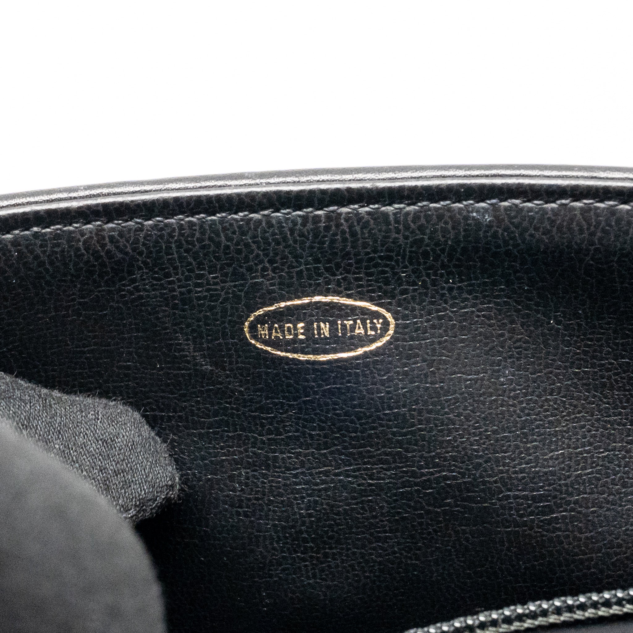 CHANEL VINTAGE CC LOGO FLAP BELT BAG SMOOTH CALFSKIN BLACK GHW