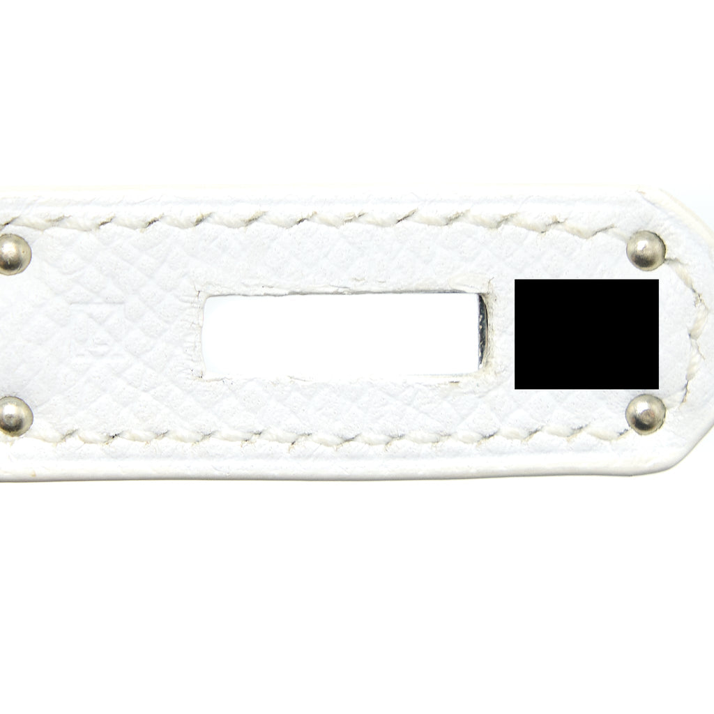 HERMES KELLY 32 EPSOM BLANC SHW