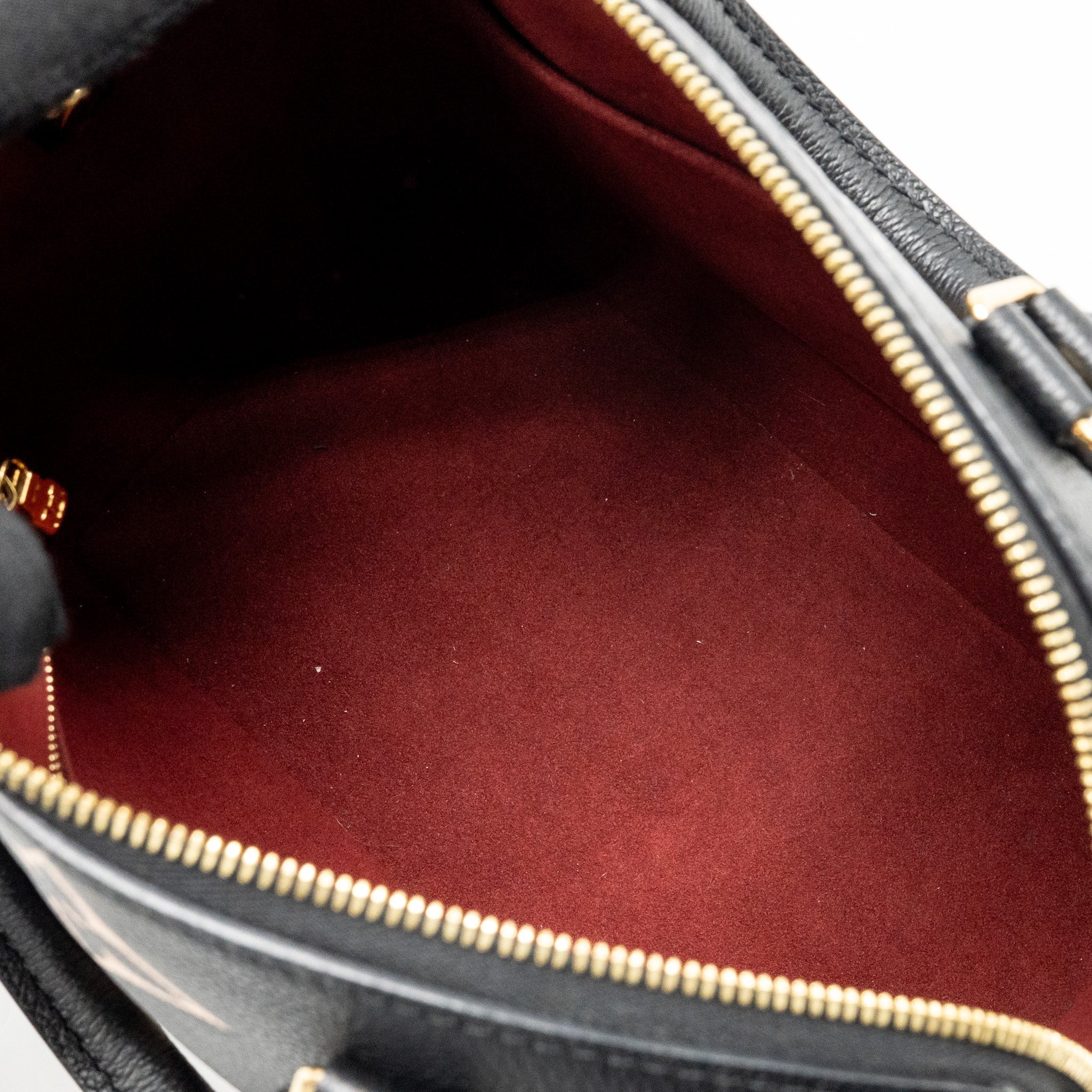 LOUIS VUITTON SPEEDY BANDOULIERE 25 BICOLOUR MONOGRAM EMPREINTE LEATHER BLACK/BEIGE GHW