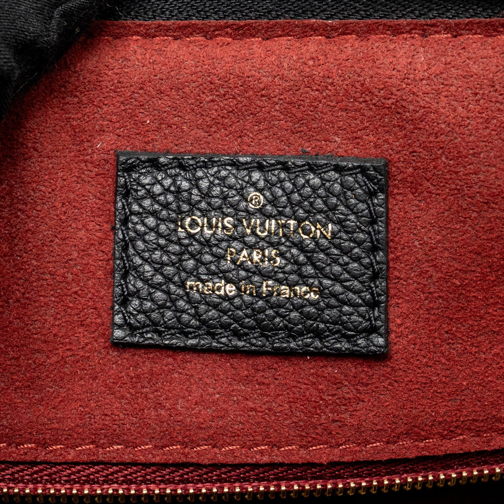 LOUIS VUITTON SPEEDY BANDOULIERE 25 BICOLOUR MONOGRAM EMPREINTE LEATHER BLACK/BEIGE GHW