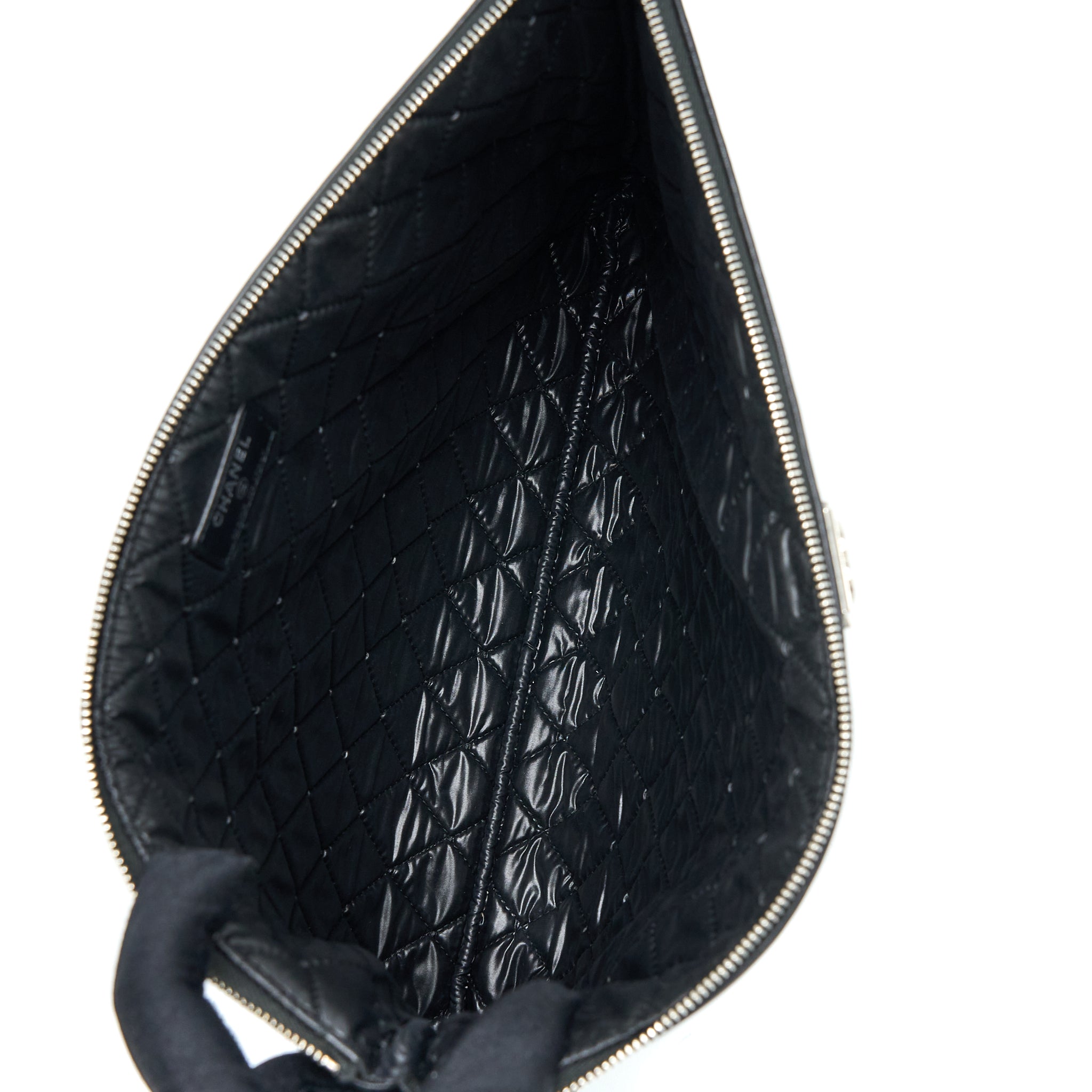 CHANEL BOY CLUTCH LAMBSKIN BLACK SHW