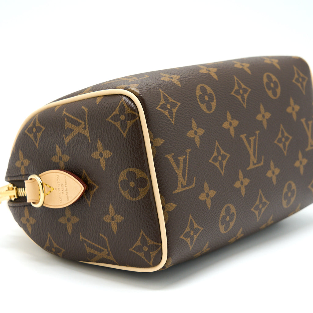 LOUIS VUITTON SPEEDY BANDOULIERE 20 MONOGRAM CANVAS/BLACK MULTICOLOUR STRAP