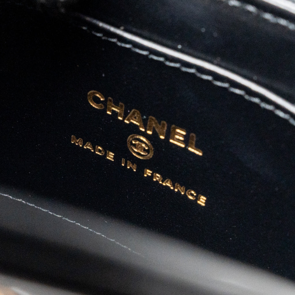 CHANEL 24P MINI NANO KELLY SHOPPER CALFSKIN BLACK GHW(MICROCHIP)