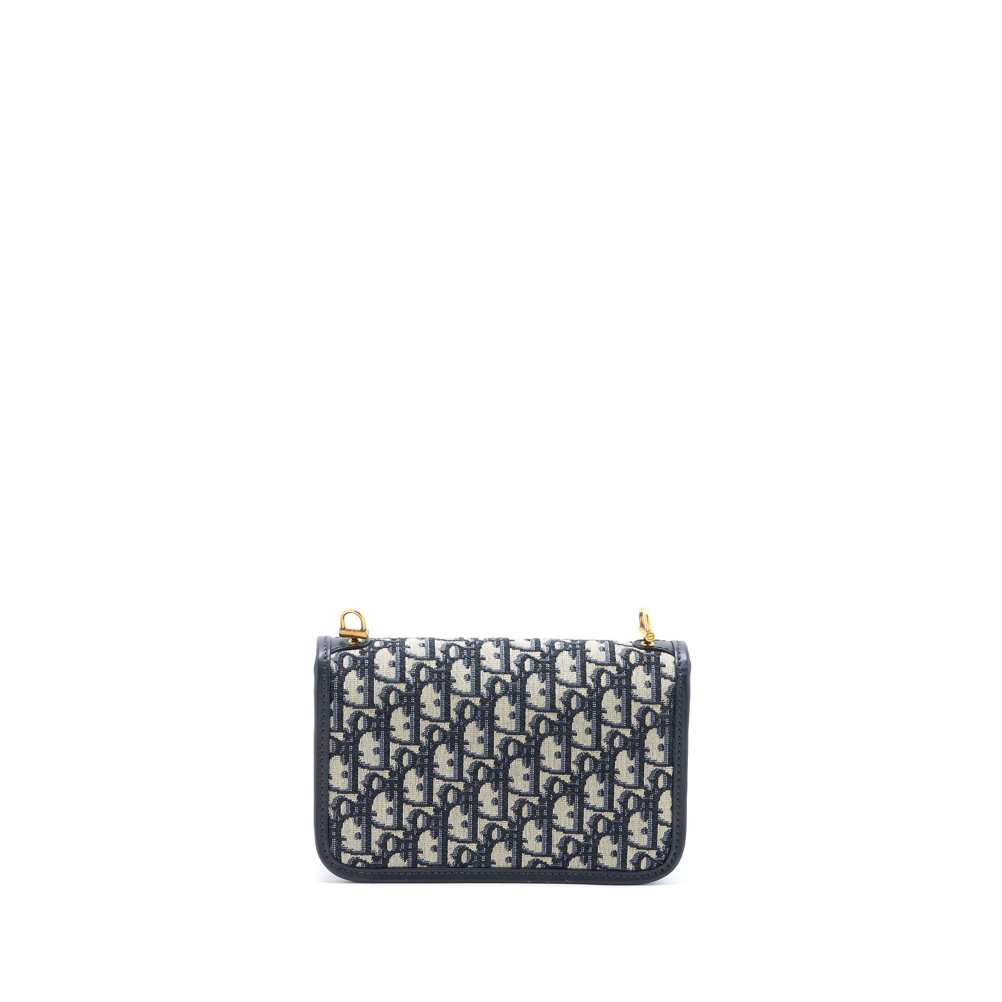 DIOR ADDICT FLAP BAG BLUE DIOR OBLIQUE JACQUARD GHW