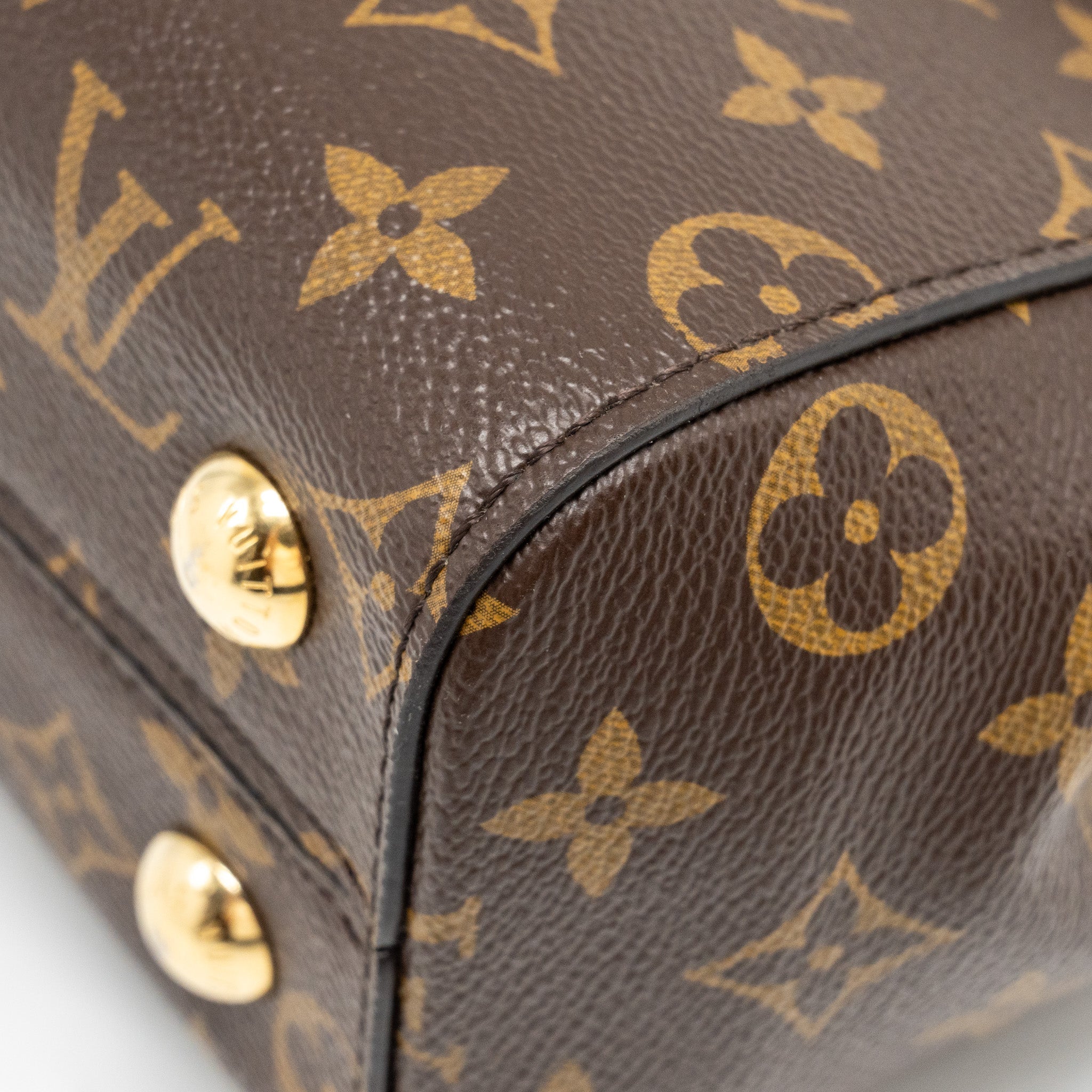 LOUIS VUITTON CLUNY BB MONOGRAM CANVAS WITH PINK STRAP GHW