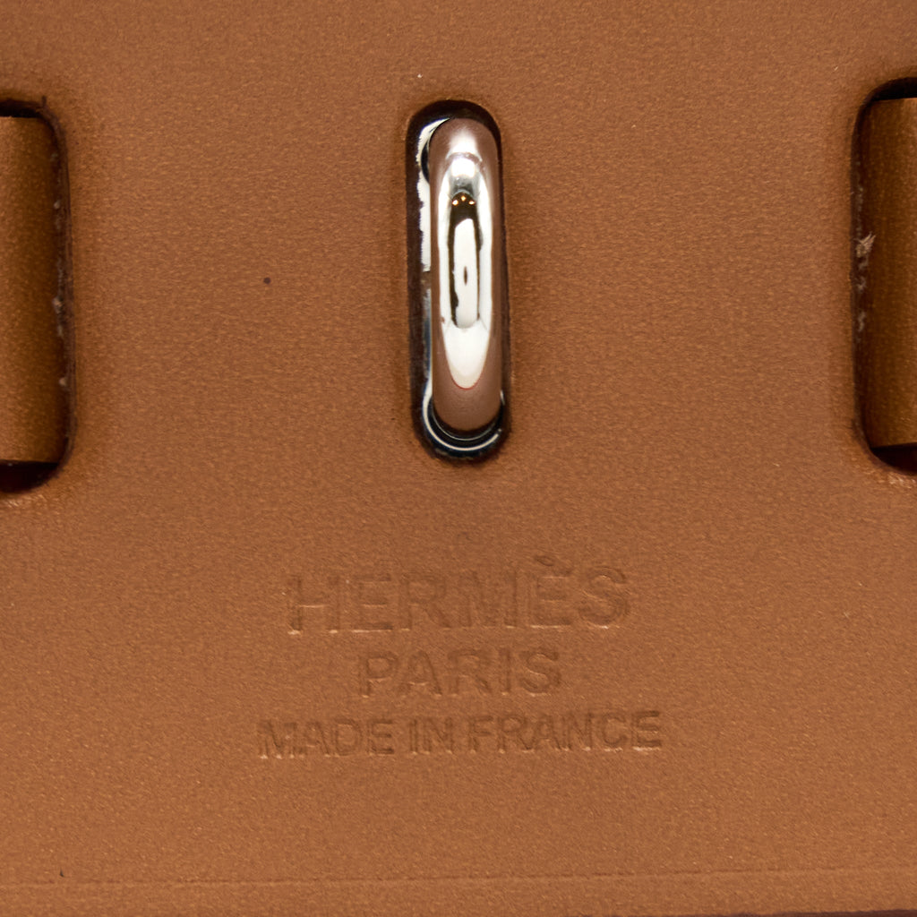 HERMES HERBAG 31 WITH BERLINE CANVAS AND HUNTER ORANGE MECANO/ECRU- BEIGE SHW