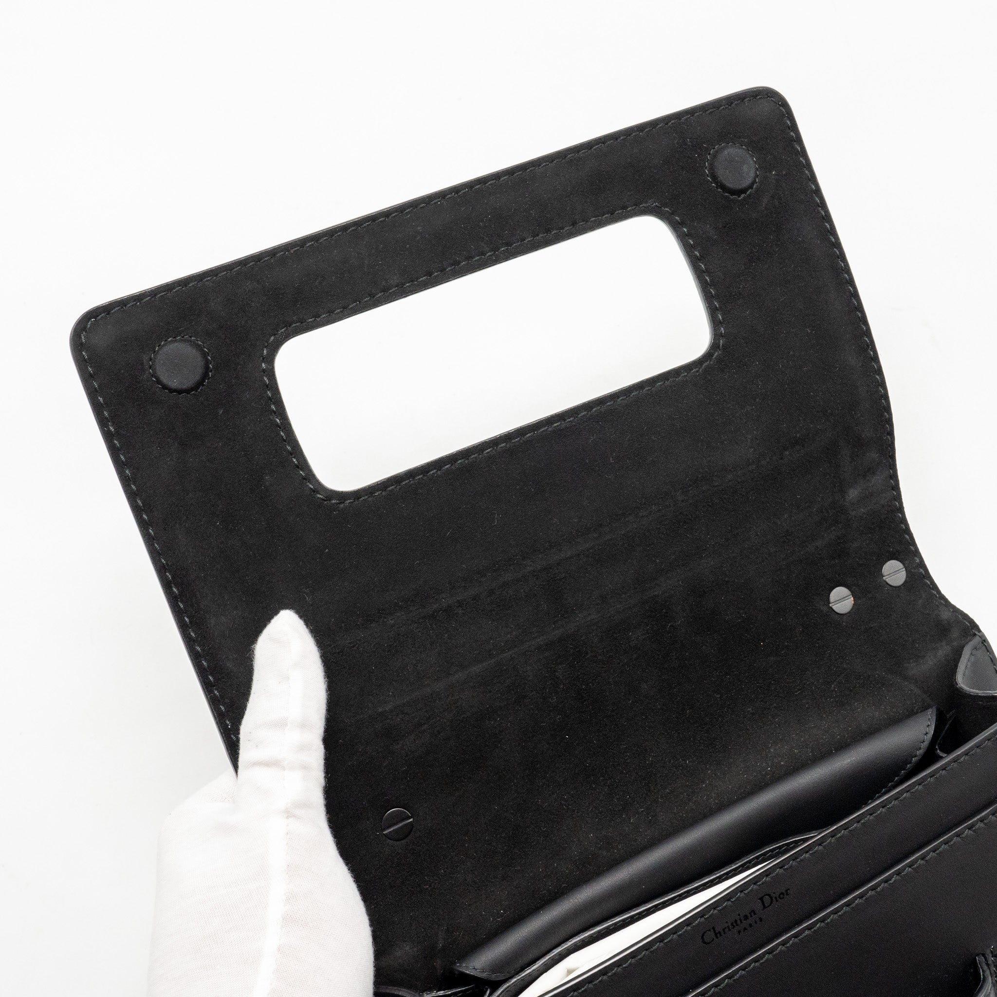DIOR JADIOR FLAP BAG CALFSKIN SO BLACK