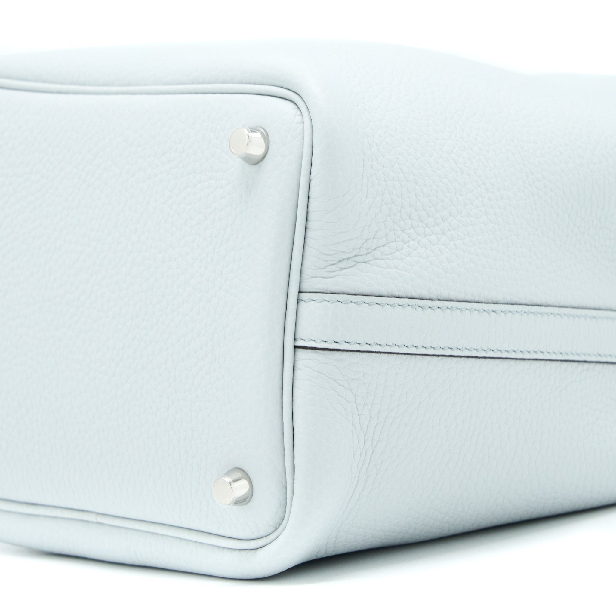 HERMES PICOTIN 18 LOCK BAG CLEMENCE 08 BLUE PALE SHW