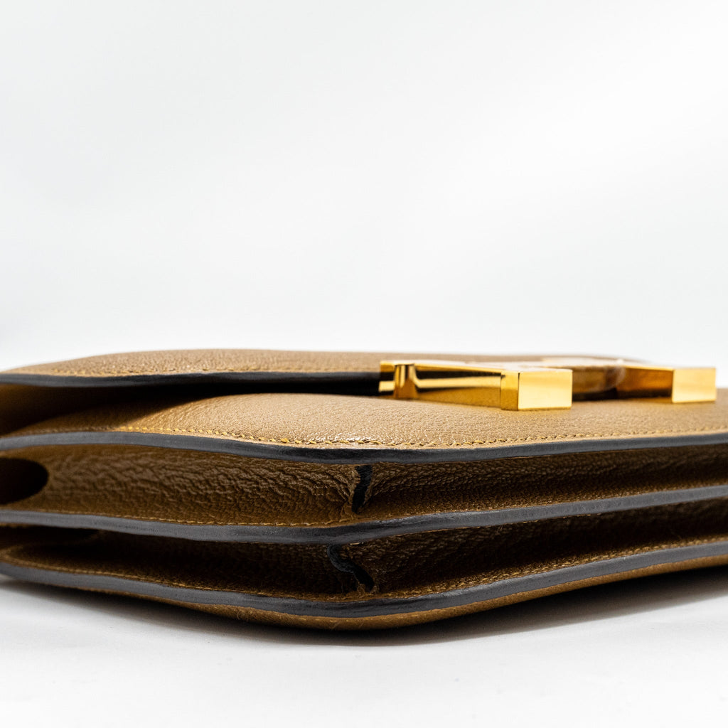 HERMES MINI CONSTANCE CHÈVRE MYSORE KRAFT GHW