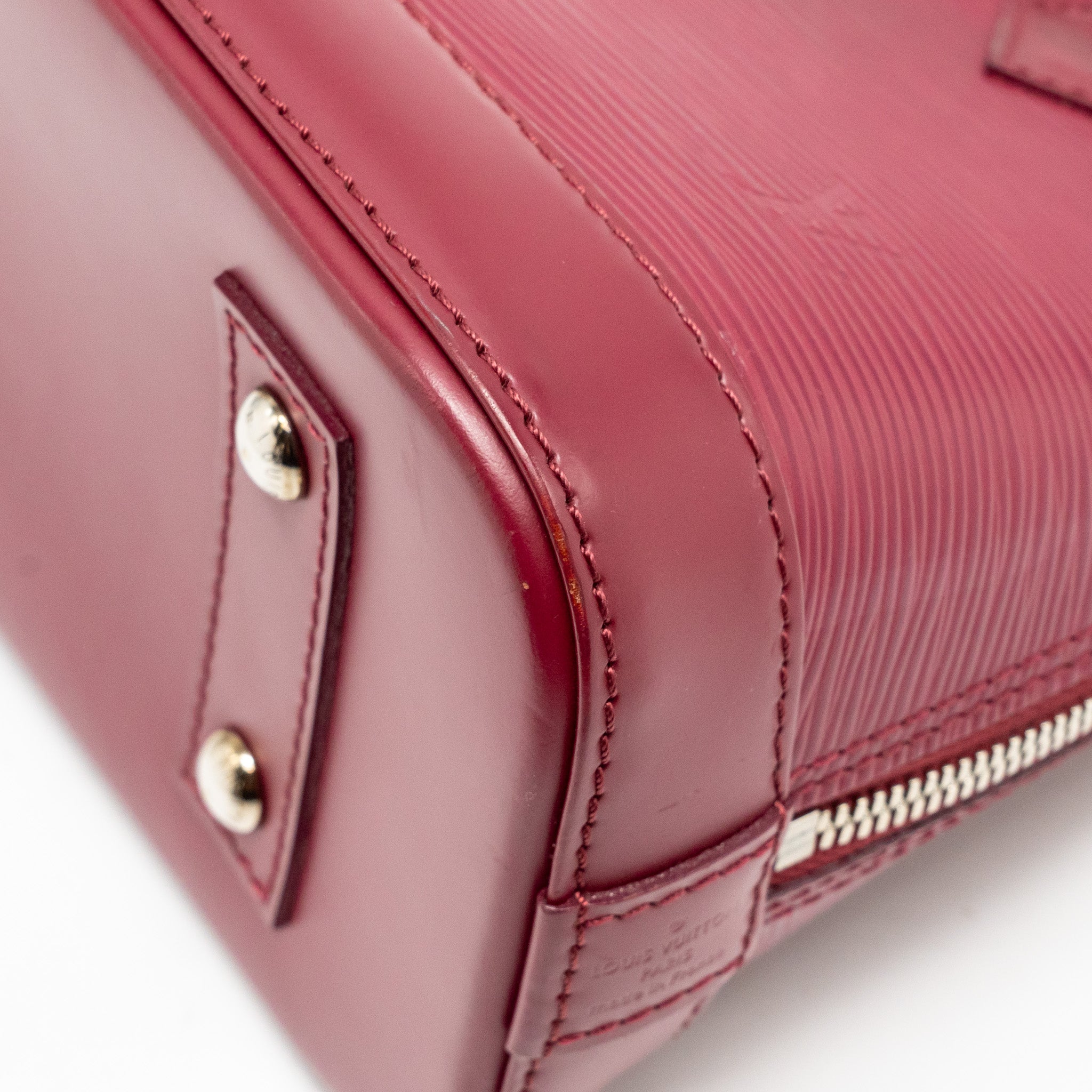 LOUIS VUITTON ALMA BB EPI RASPBERRY SHW