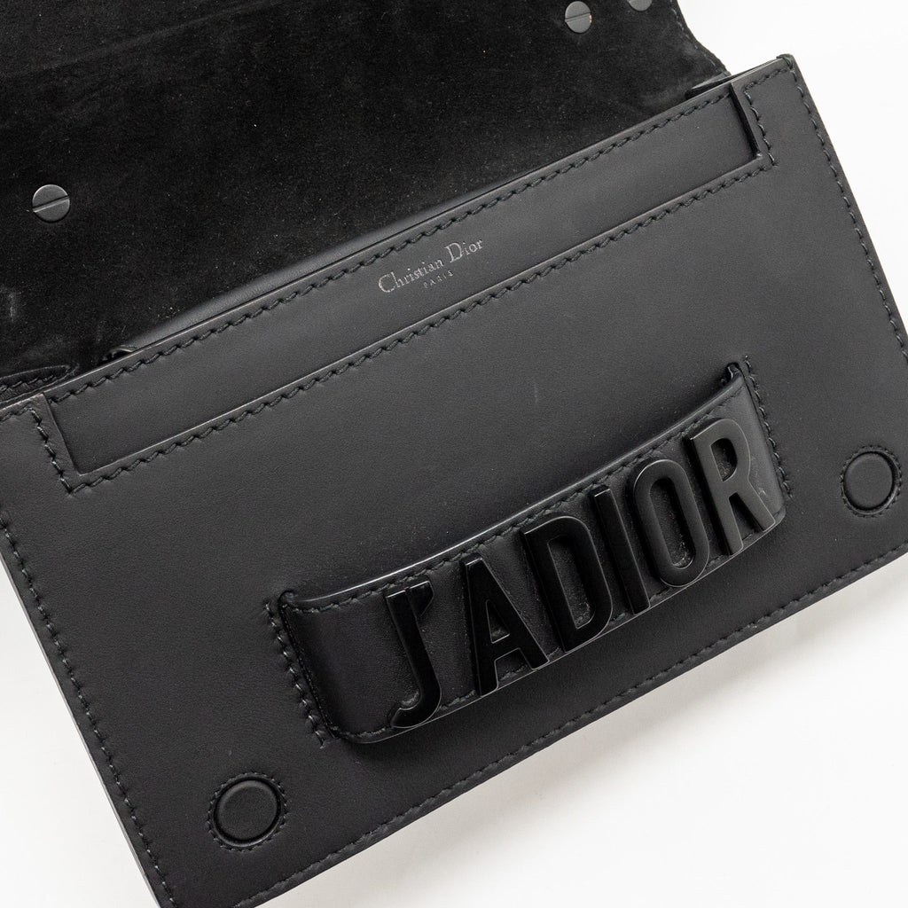 DIOR JADIOR FLAP BAG CALFSKIN SO BLACK