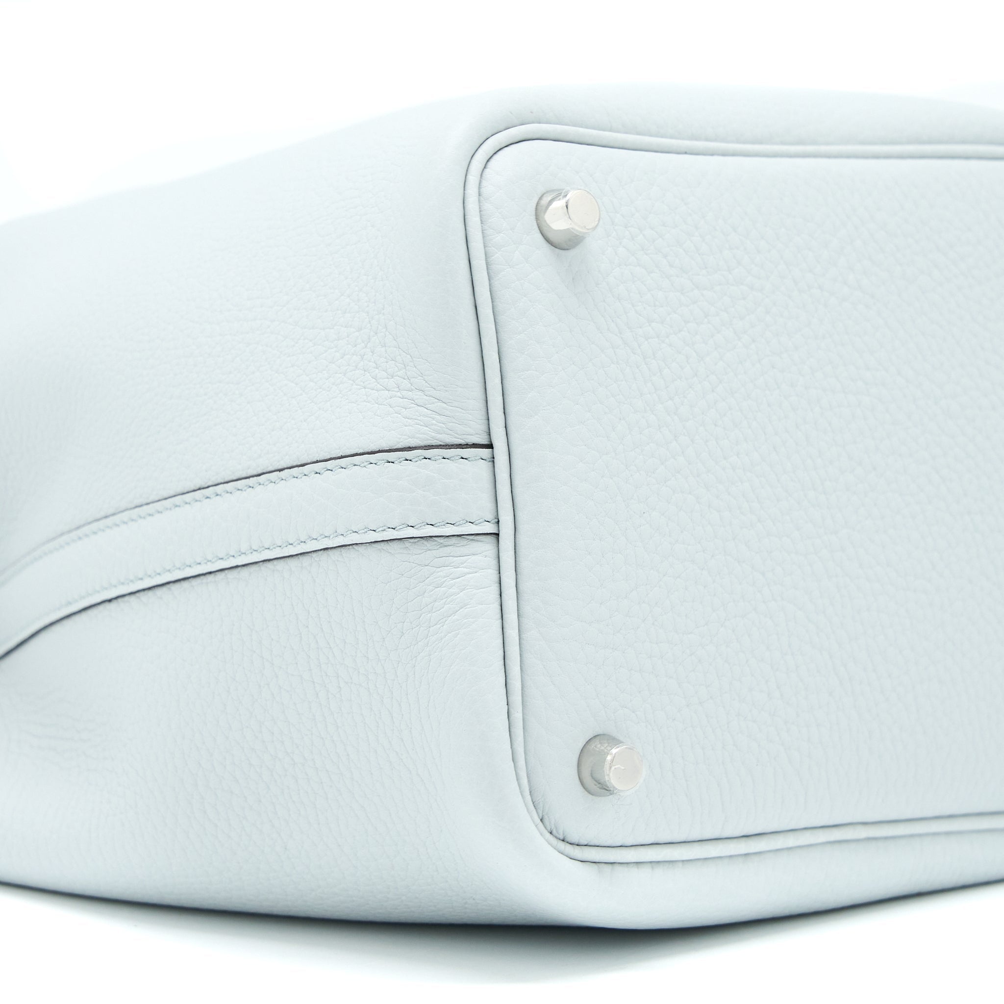 HERMES PICOTIN 18 LOCK BAG CLEMENCE 08 BLUE PALE SHW
