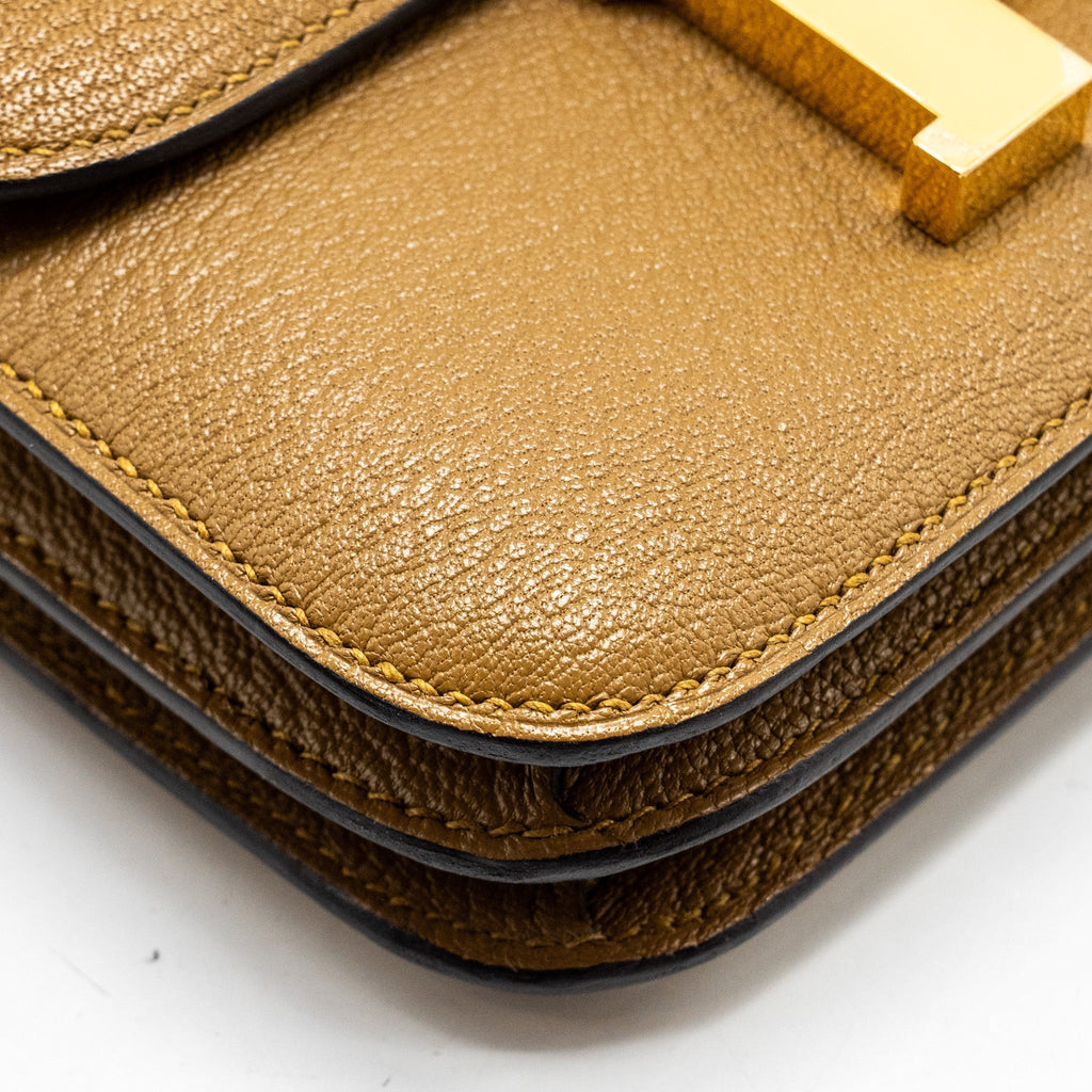 HERMES MINI CONSTANCE CHÈVRE MYSORE KRAFT GHW