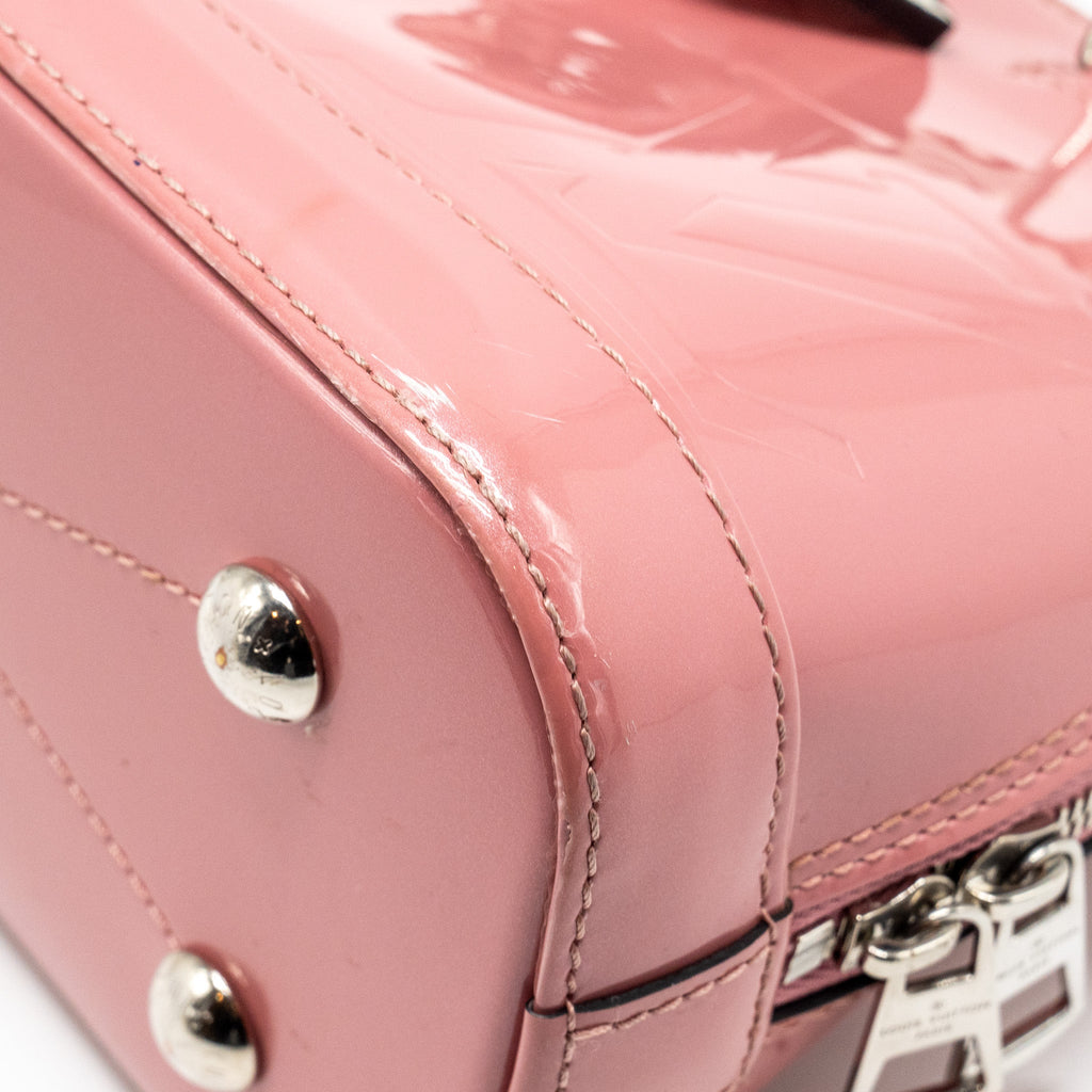 LOUIS VUITTON ALMA BB VERNIS PATENT ROSE BLUSH SHW