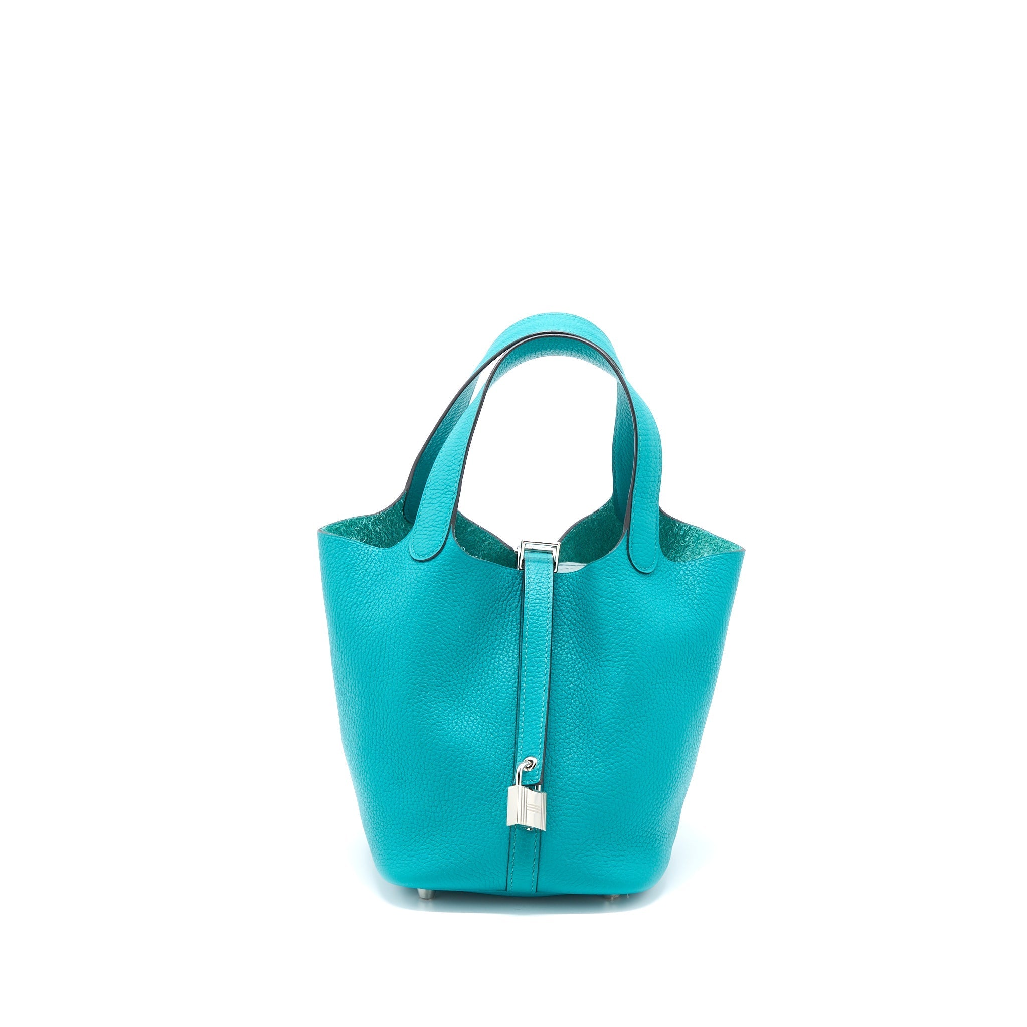 HERMES PICOTIN 18 LOCK BAG CLEMENCE MALACHITE SHW