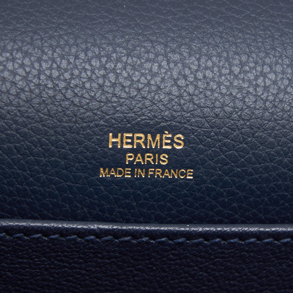 HERMES MINI ROULIS EVERCOLOUR BLUE NUIT GHW