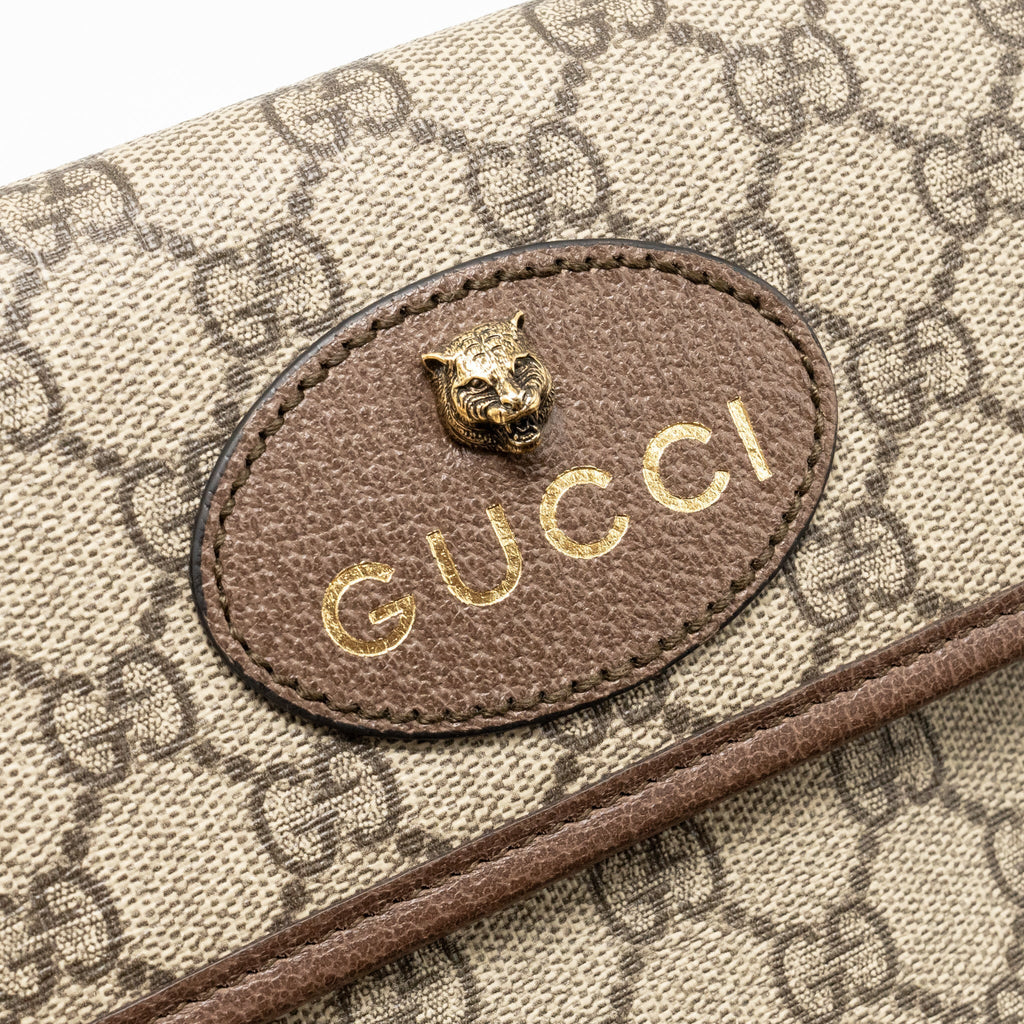 GUCCI VINTAGE NEO BELT BAG GG SUPREME CANVAS GHW
