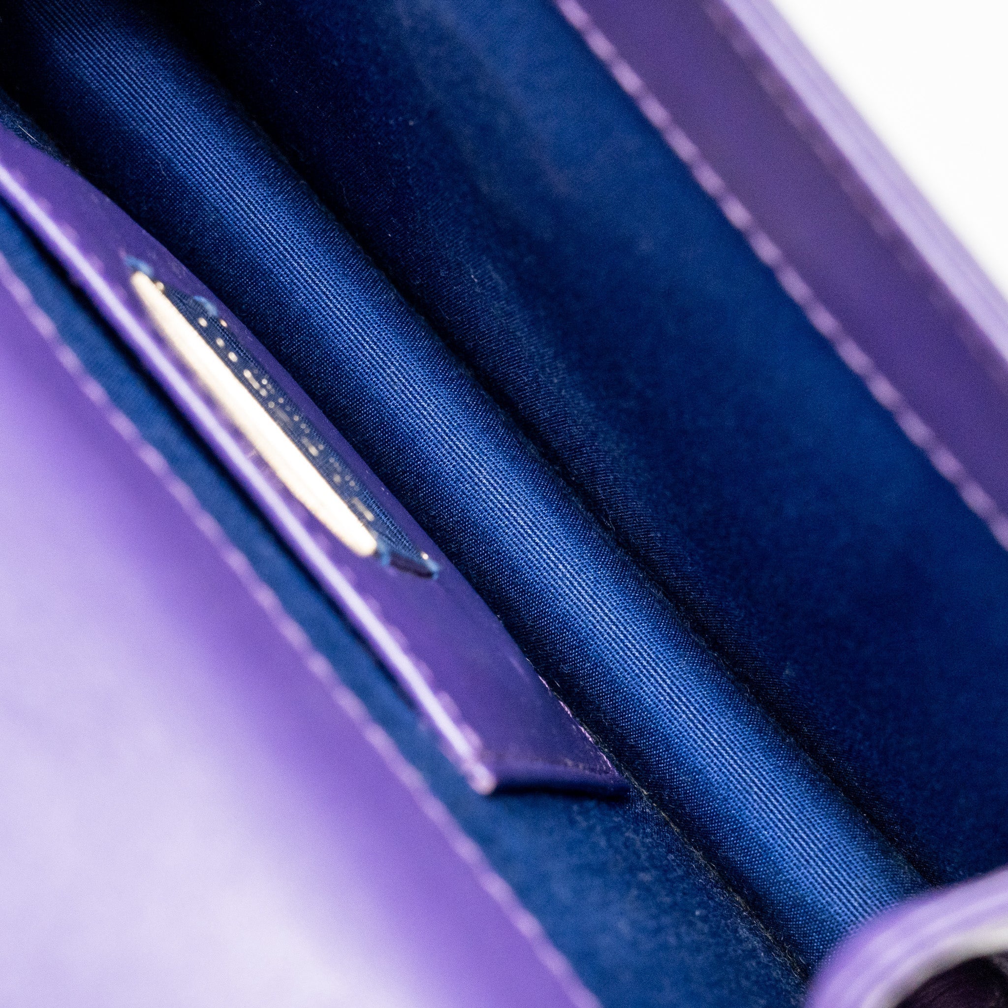 BVLGARI SERPENTI FOREVER BAG CRYSTAL GALUCHAT/CALFSKIN PURPLE LGHW