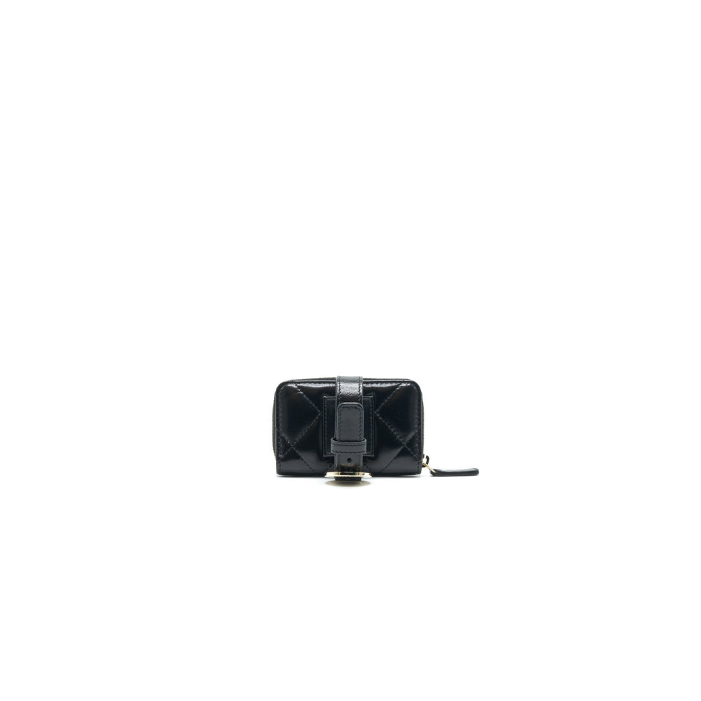 CHANEL ZIPPED COIN PURSE BRACELETS IN SHINY LAMBSKIN