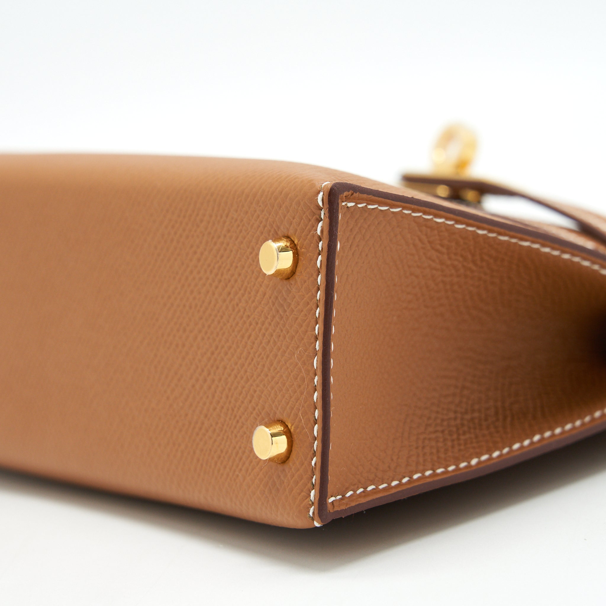 HERMES MINI KELLY EPSOM GOLD GHW