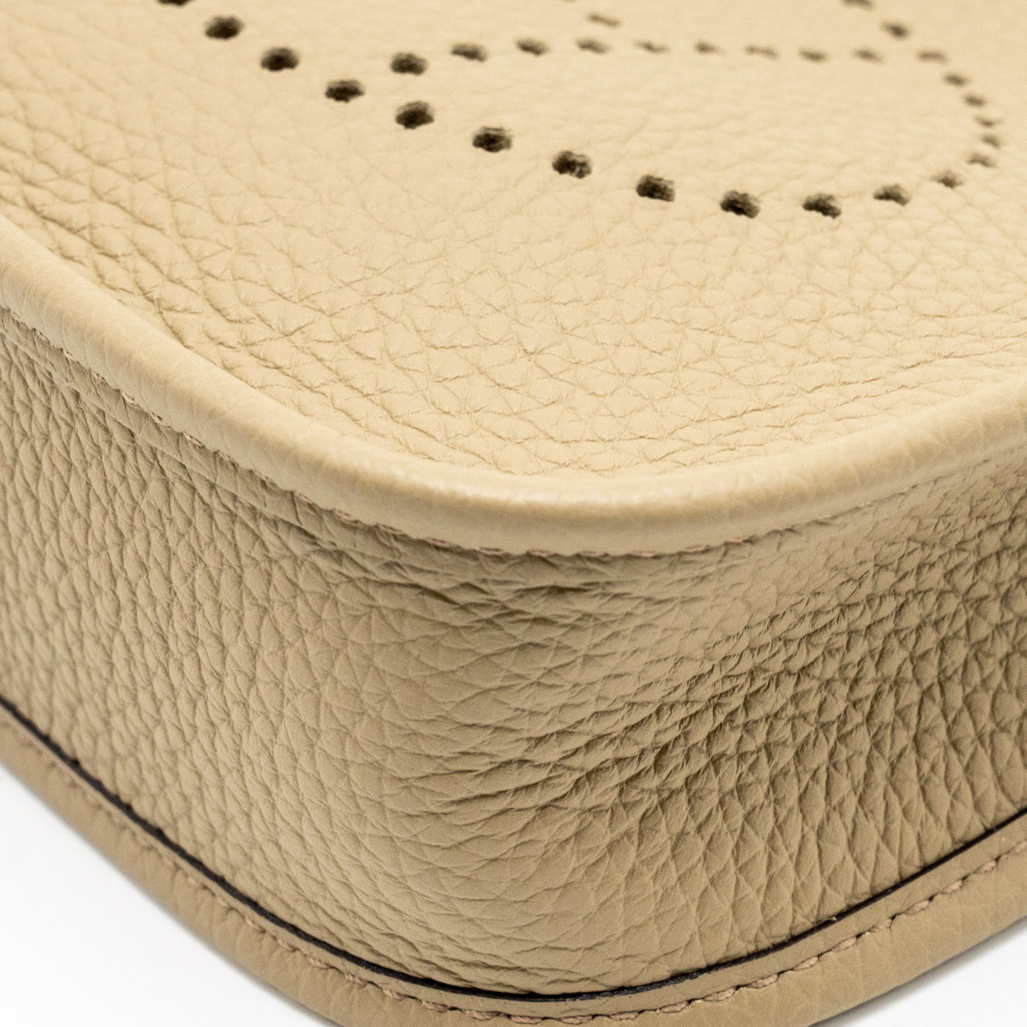 HERMES MINI EVELYN CLEMENCE BEIGE MARFA WITH MULTICOLOUR STRAP SHW