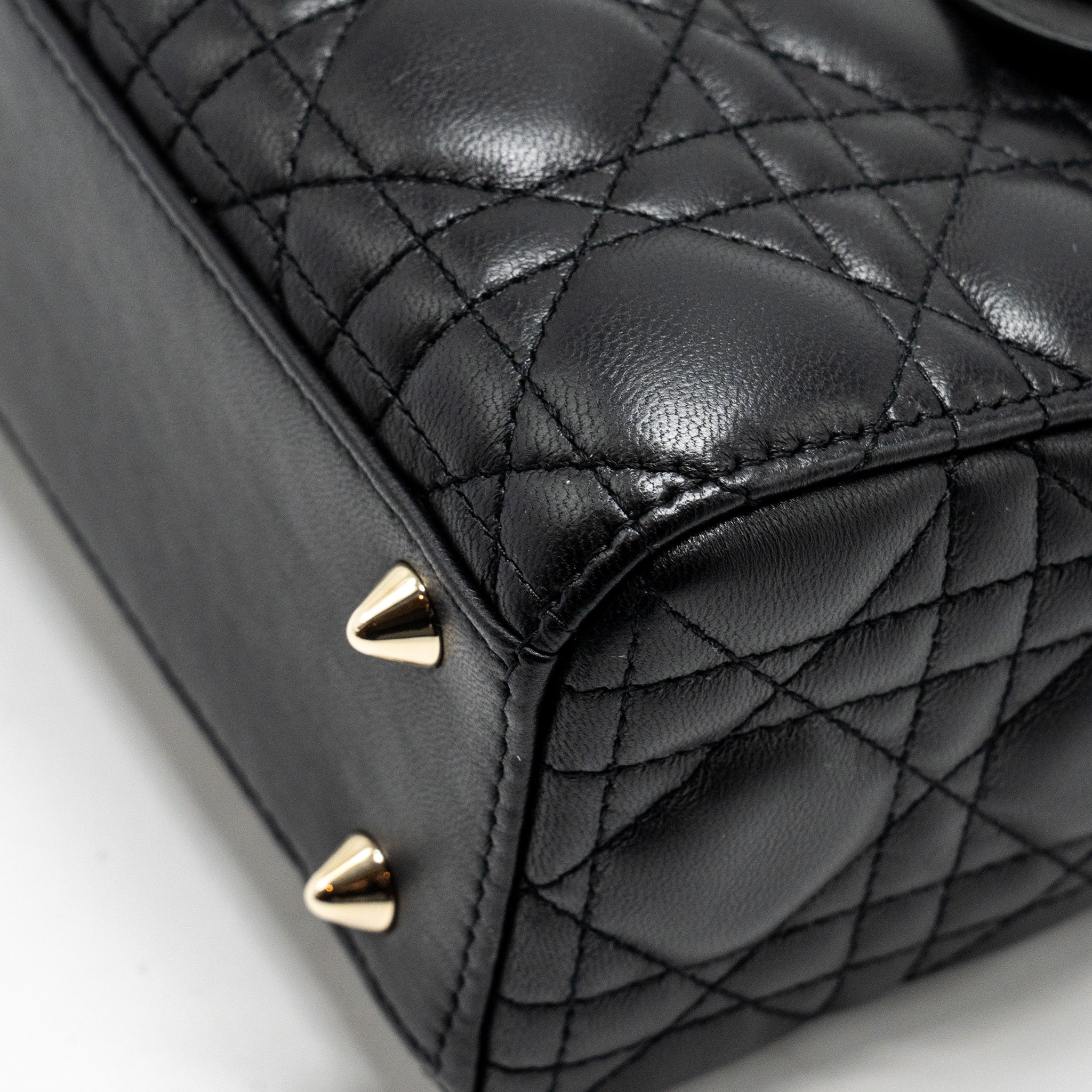 DIOR SMALL MY ABC LADY DIOR LAMBSKIN BLACK LGHW