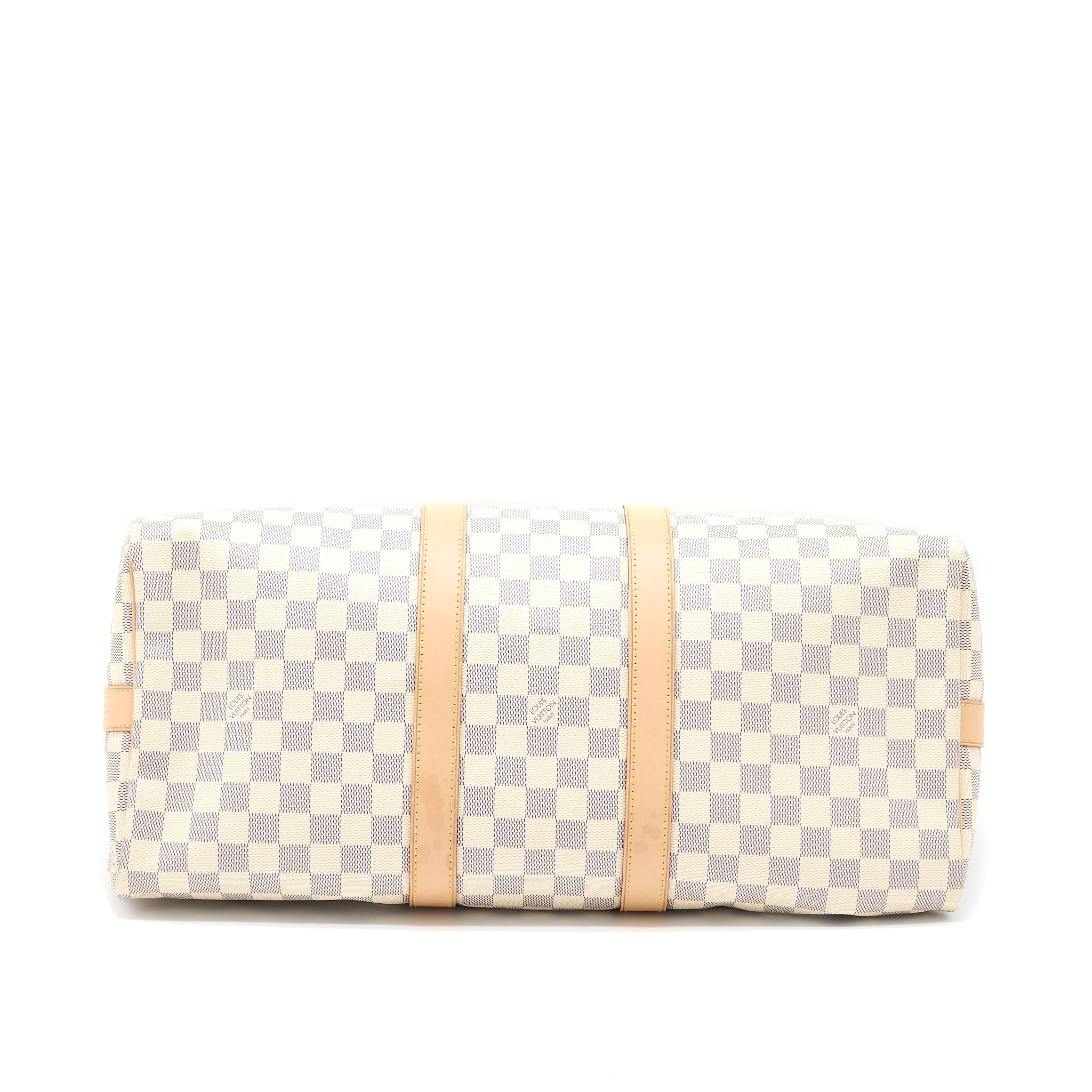 LOUIS VUITTON KEEPALL BANDOULIERE 55 DAMIER AZUR CANVAS GHW