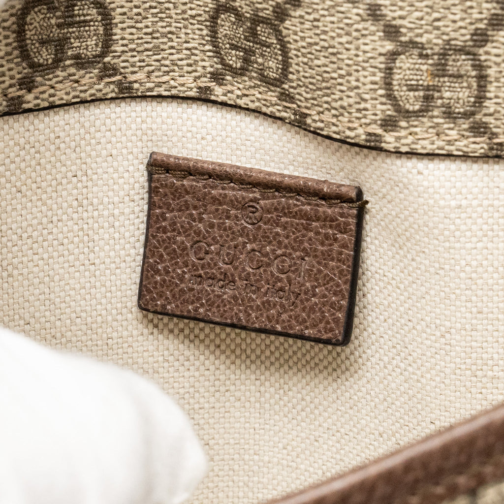 GUCCI VINTAGE NEO BELT BAG GG SUPREME CANVAS GHW