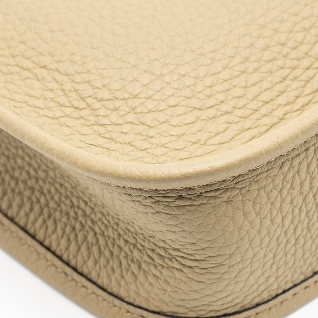 HERMES MINI EVELYN CLEMENCE BEIGE MARFA WITH MULTICOLOUR STRAP SHW