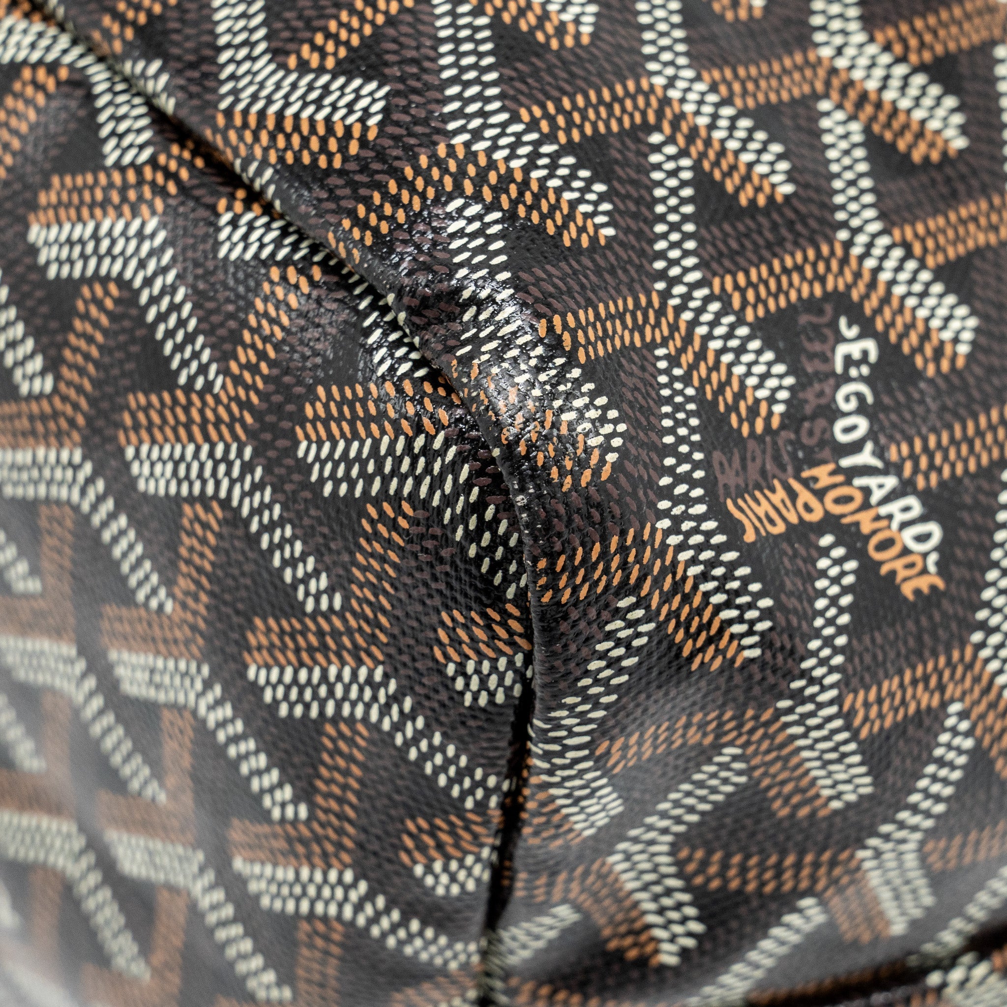 GOYARD BOHEME HOBO BAG GOYARDINE CANVAS / CALFSKIN BLACK SHW