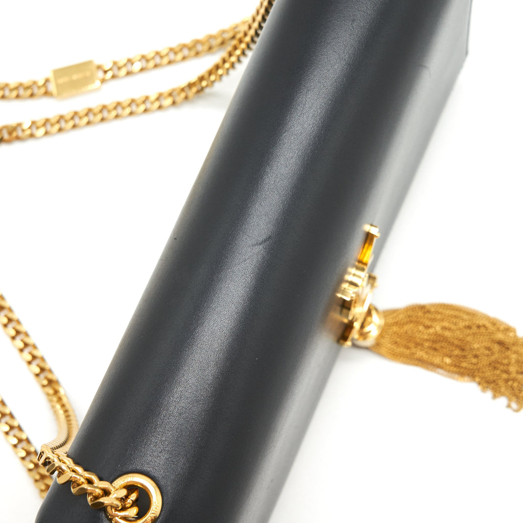 SAINT LAURENT MEDIUM KATE BAG TASSEL BLACK GHW