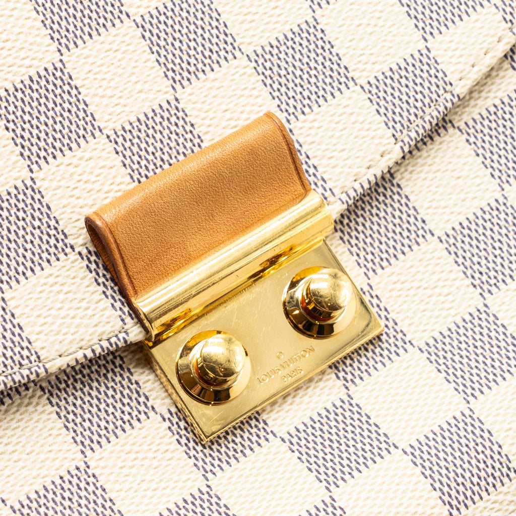 LOUIS VUITTON CROISETTE DAMIER AZUR CANVAS GHW