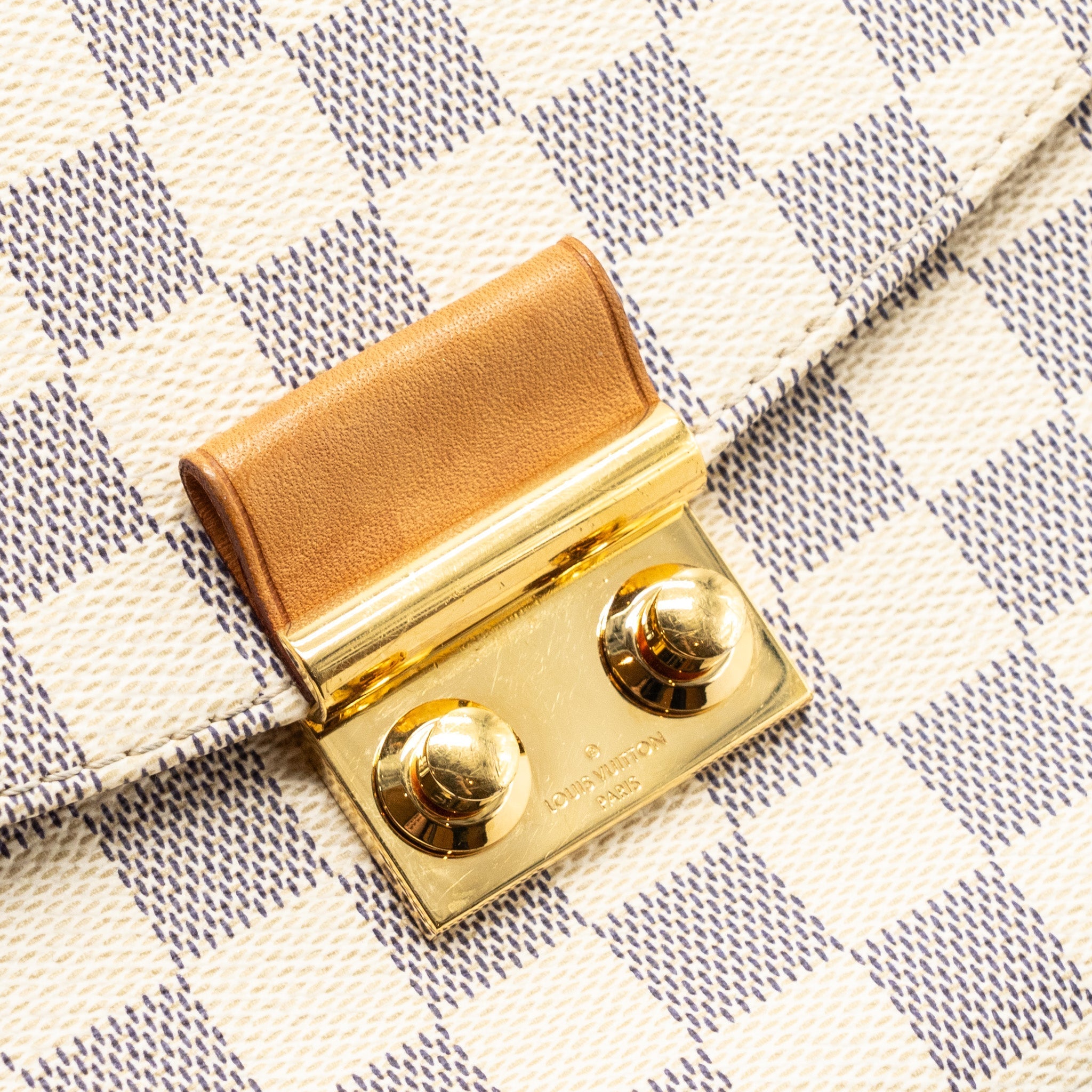 LOUIS VUITTON CROISETTE DAMIER AZUR CANVAS GHW