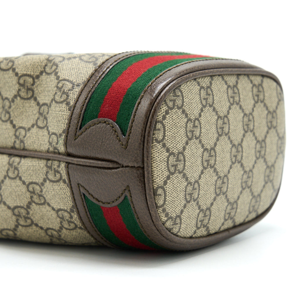 GUCCI OPHIDIA MINI GG BUCKET BAG GG SUPREME CANVAS GHW