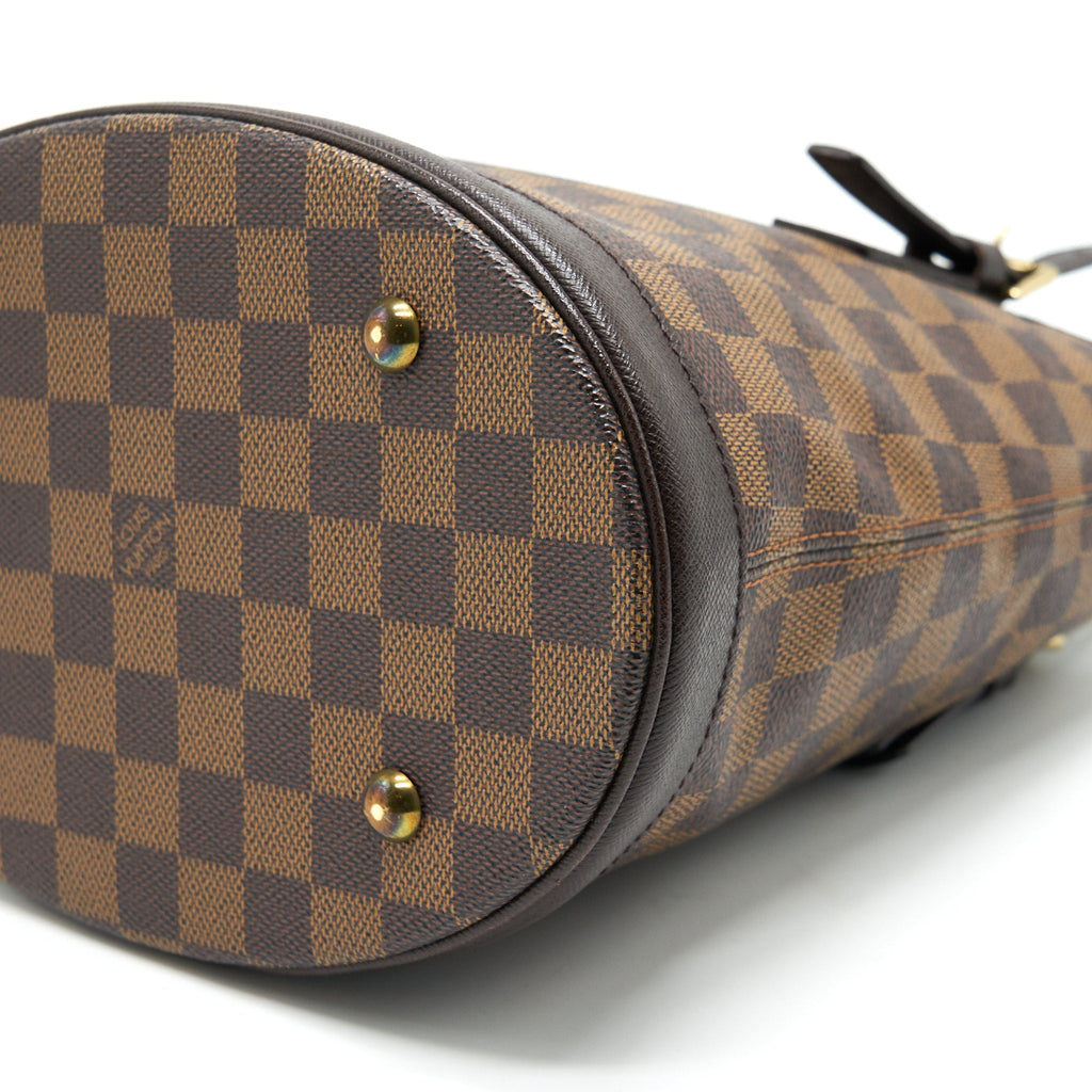 LOUIS VUITTON MARAIS DAMIER EBENE PETIT BUCKET BAG