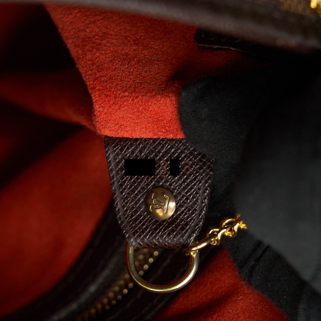 LOUIS VUITTON MARAIS DAMIER EBENE PETIT BUCKET BAG