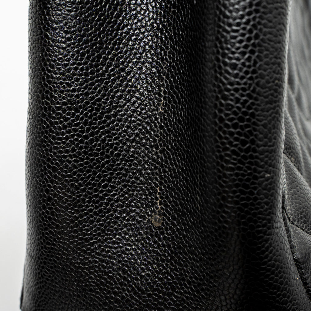 CHANEL GRAND SHOPPING TOTE/GST CAVIAR BLACK GHW