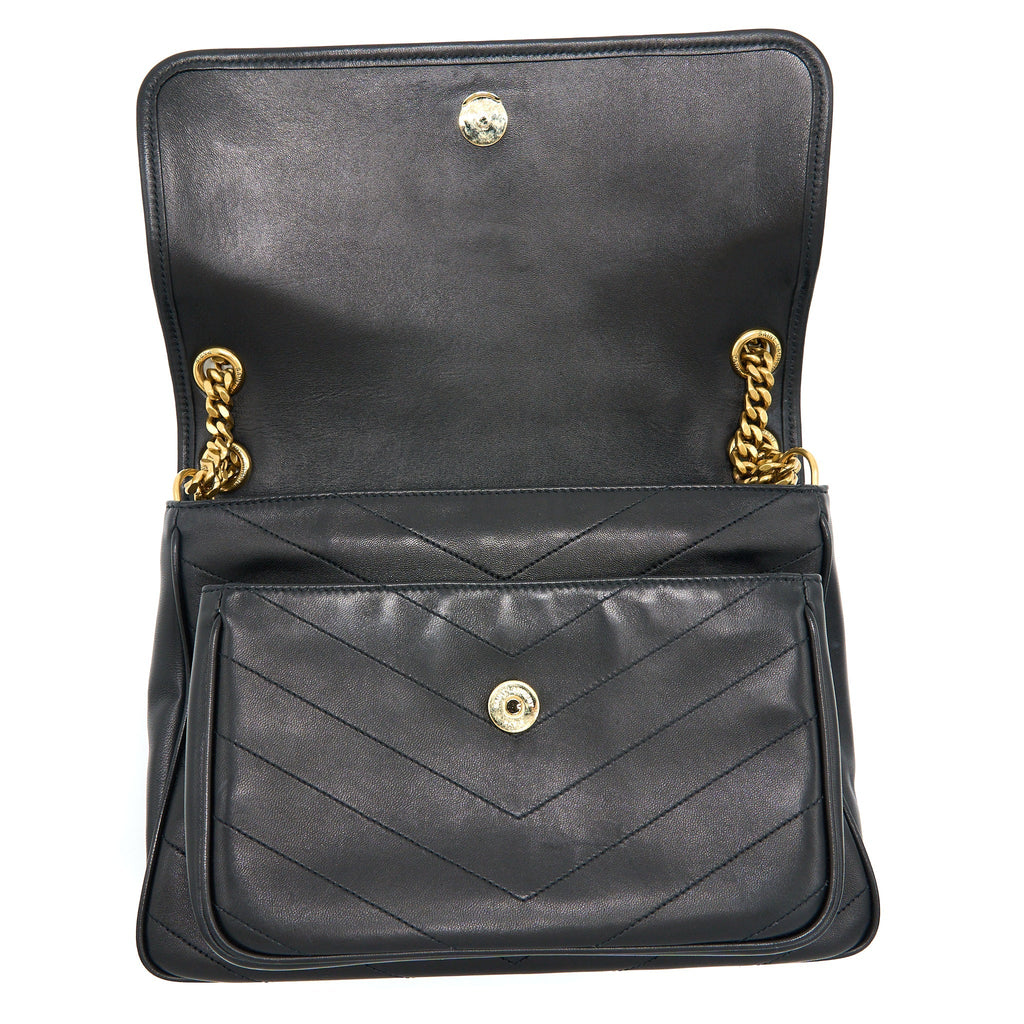 SAINT LAURENT MEDIUM NIKI BAG LAMBSKIN BLACK GHW