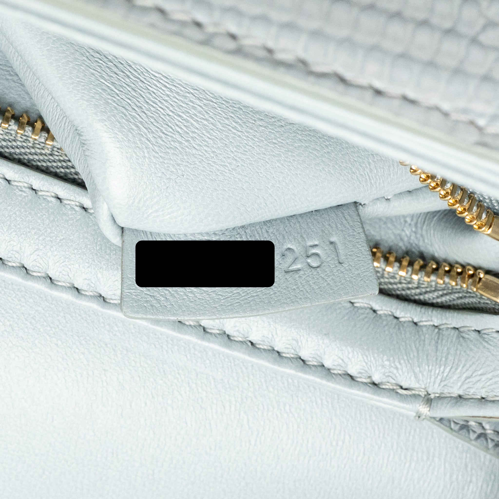 CELINE TEEN TRIOMPHE BAG LIZARD CLOUDY GREY GHW