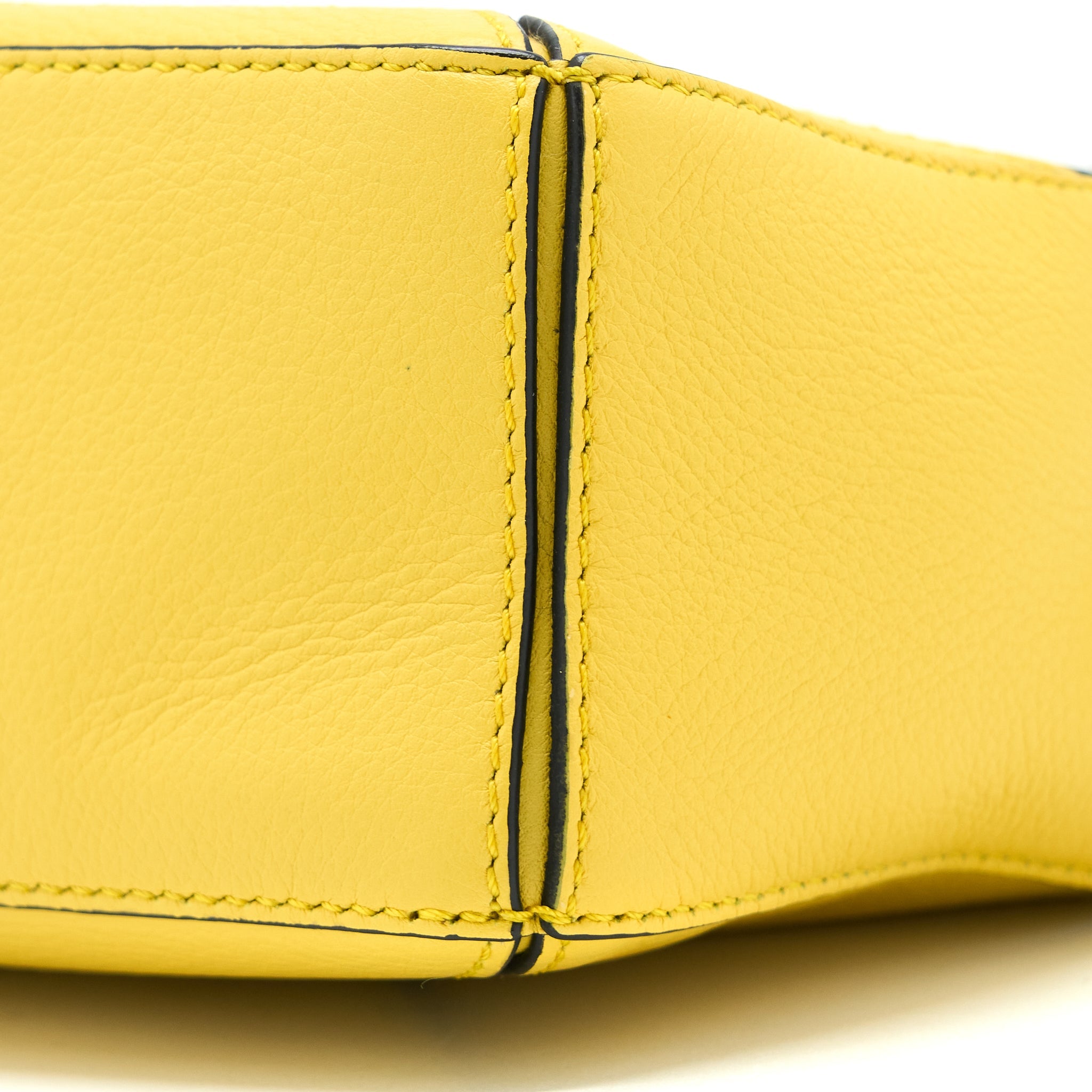 LOEWE MINI PUZZLE BAG CALFSKIN YELLOW SHW