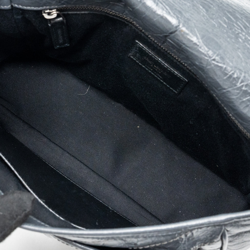 SAINT LAURENT MEDIUM NIKI CALFSKIN DARK GREY SHW