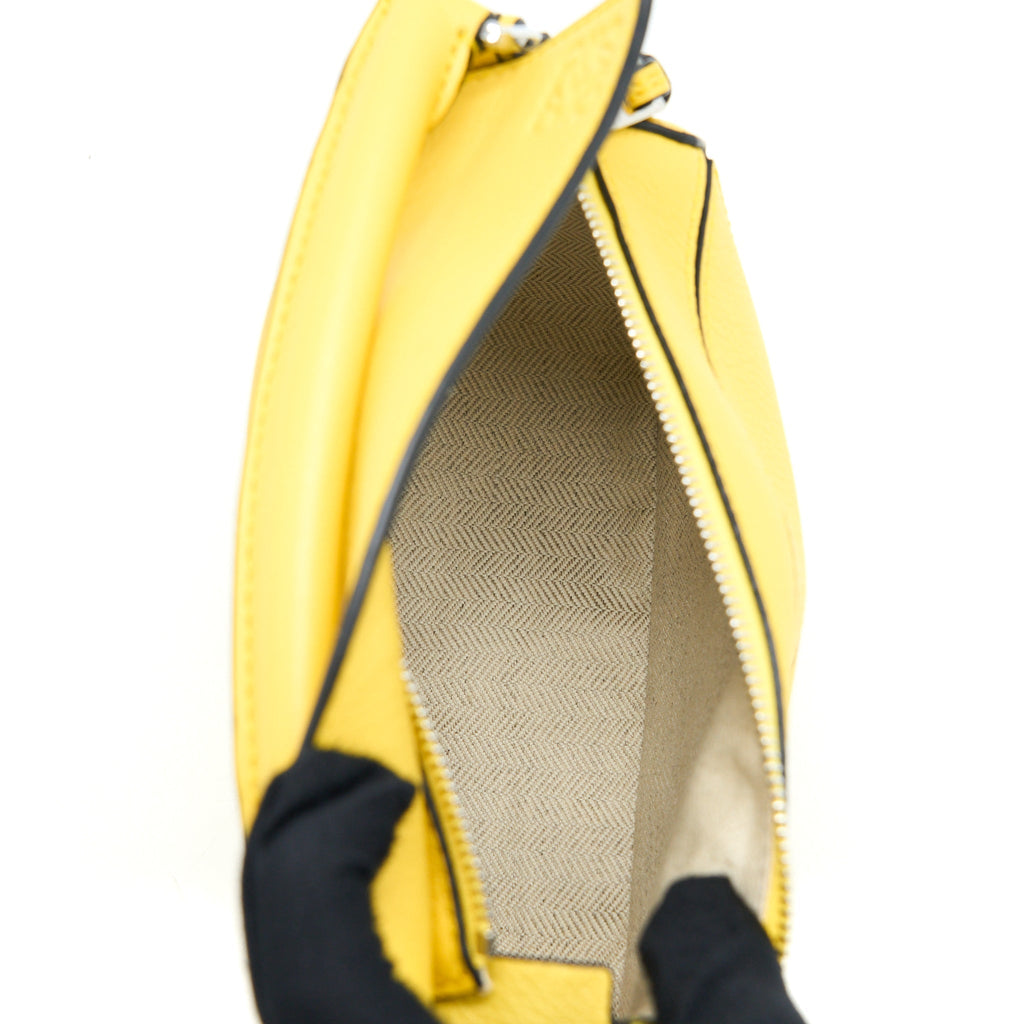 LOEWE MINI PUZZLE BAG CALFSKIN YELLOW SHW